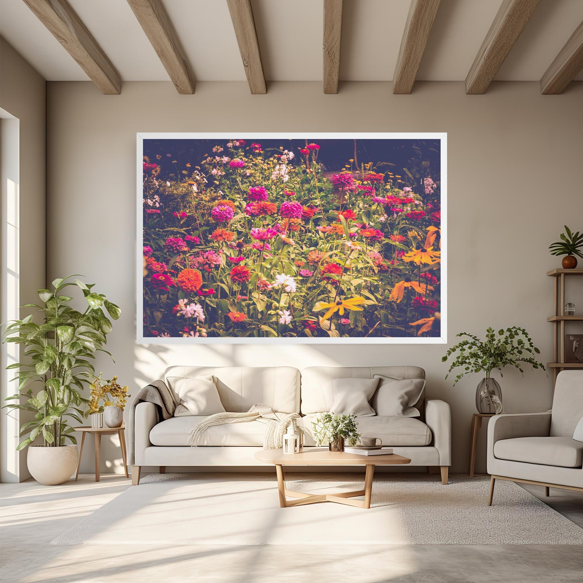 Vászonkép Colorful Wild Field mockup 6