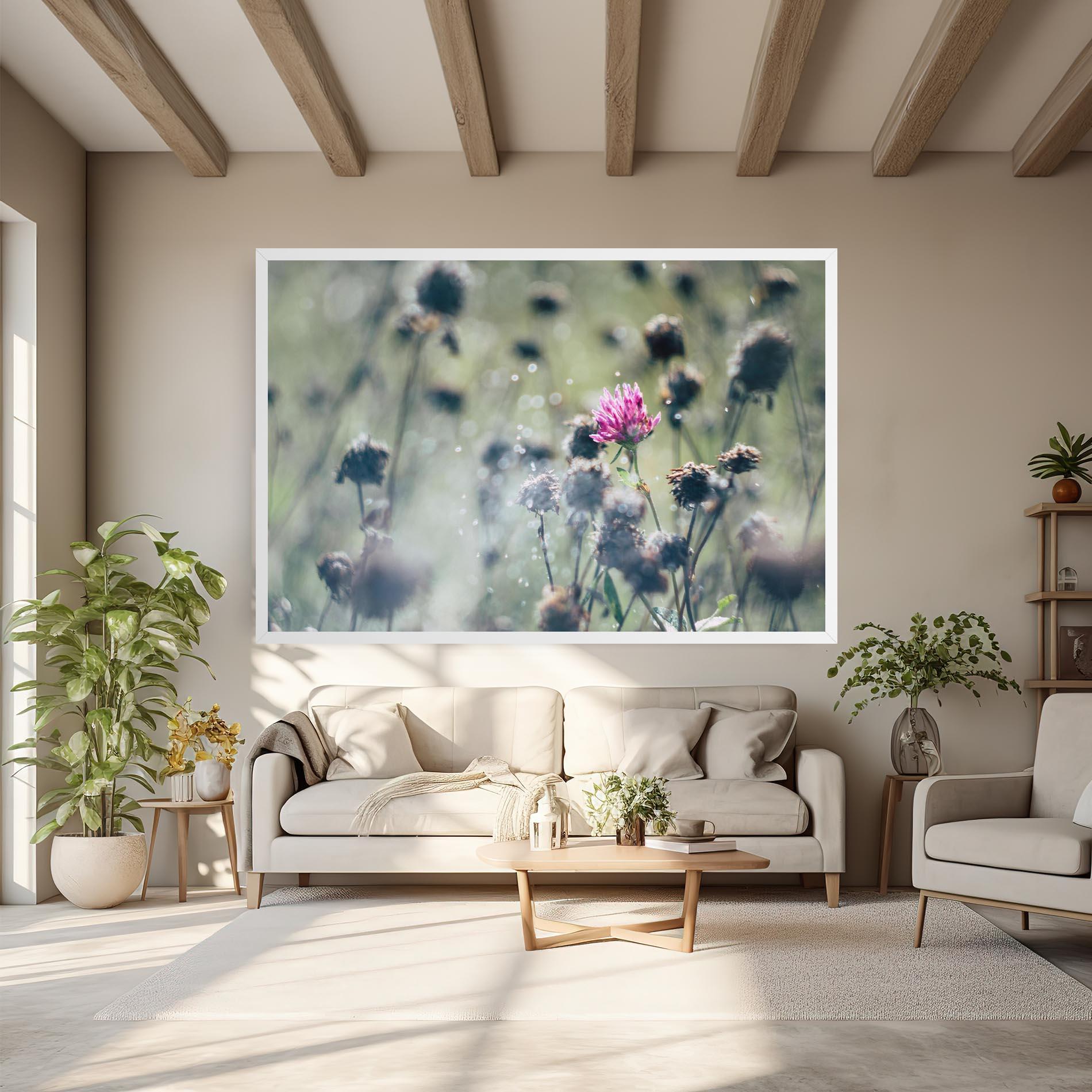 Vászonkép Dreamy Purple Flower mockup 6