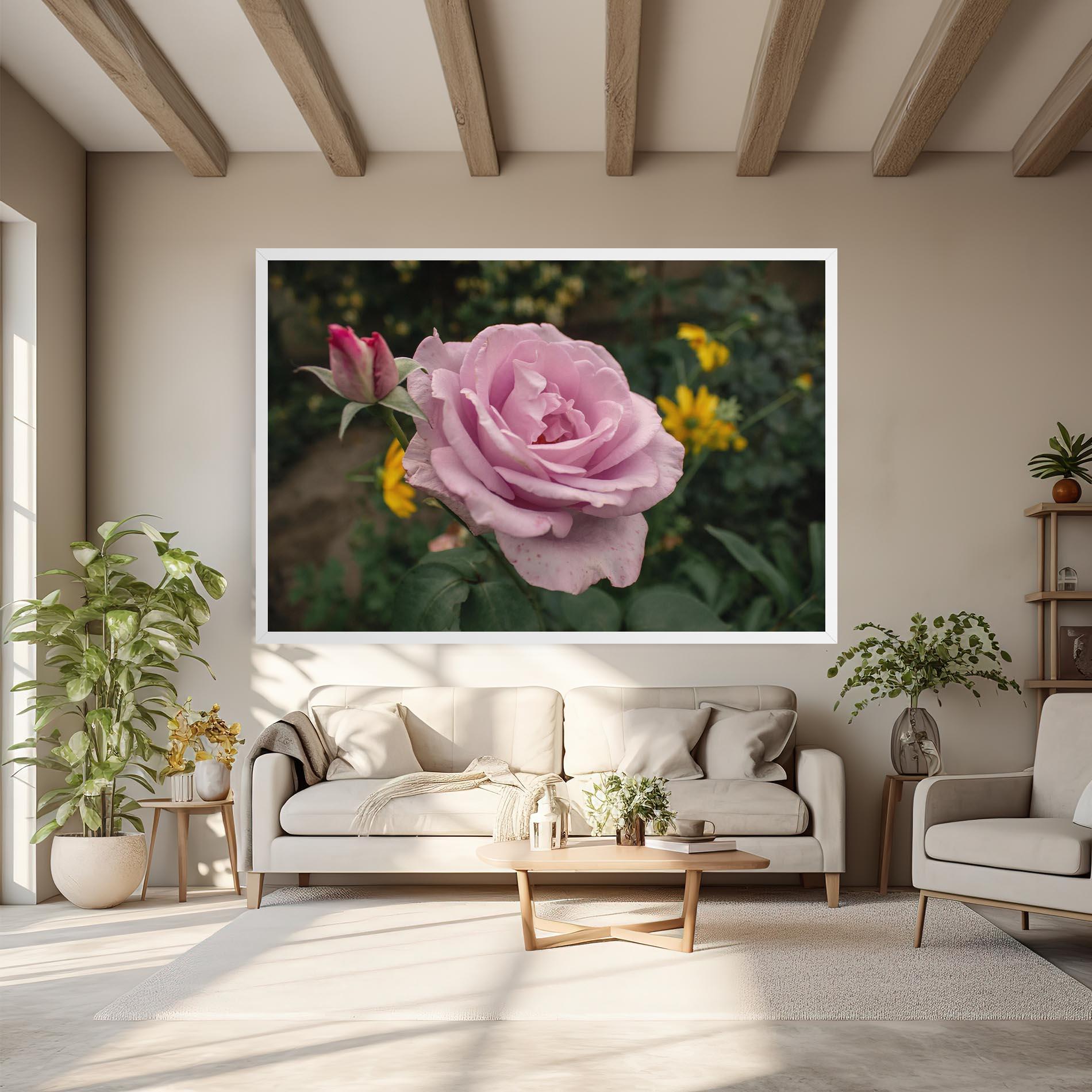 Vászonkép Garden Pink Rose mockup 6