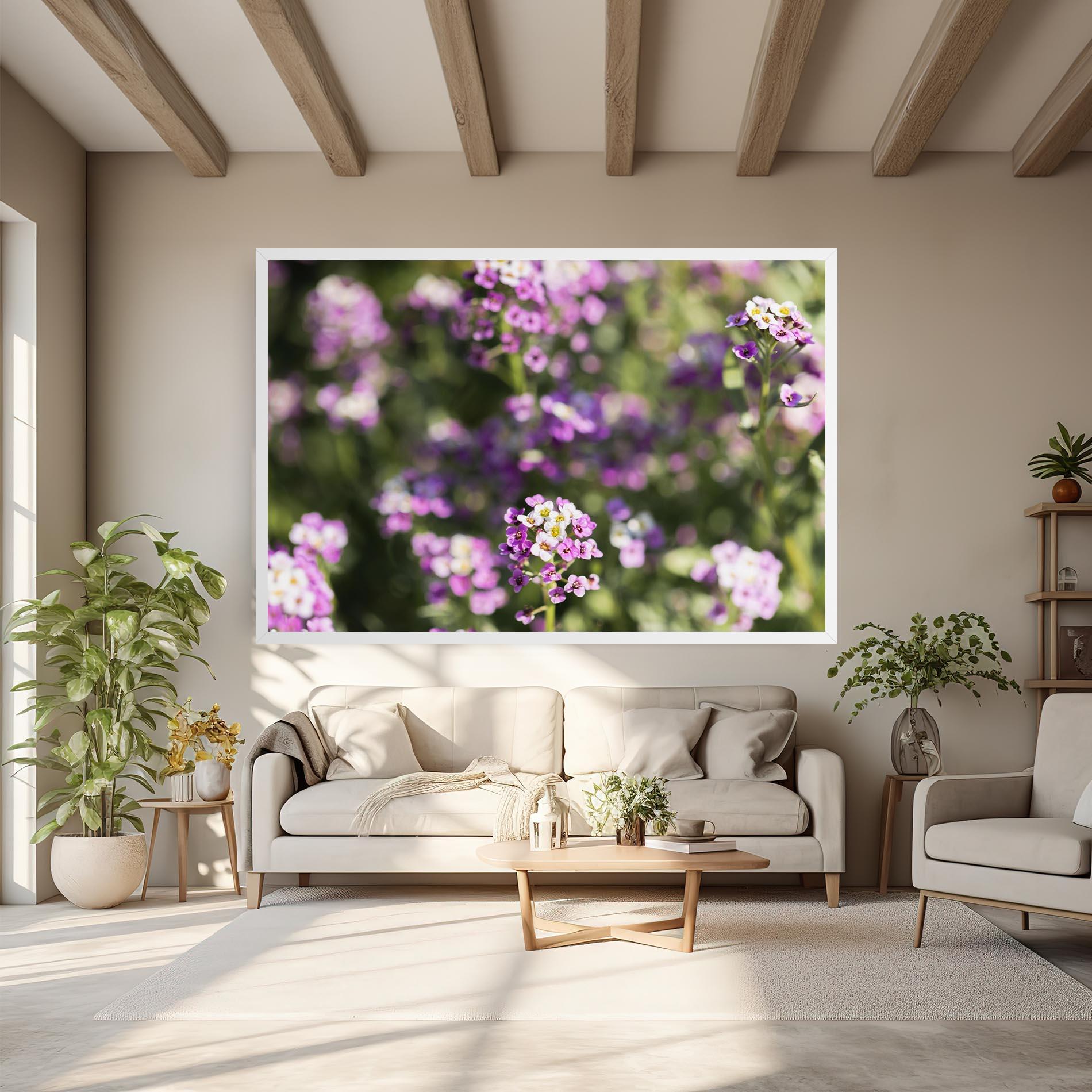 Vászonkép Wild Purple Field mockup 6