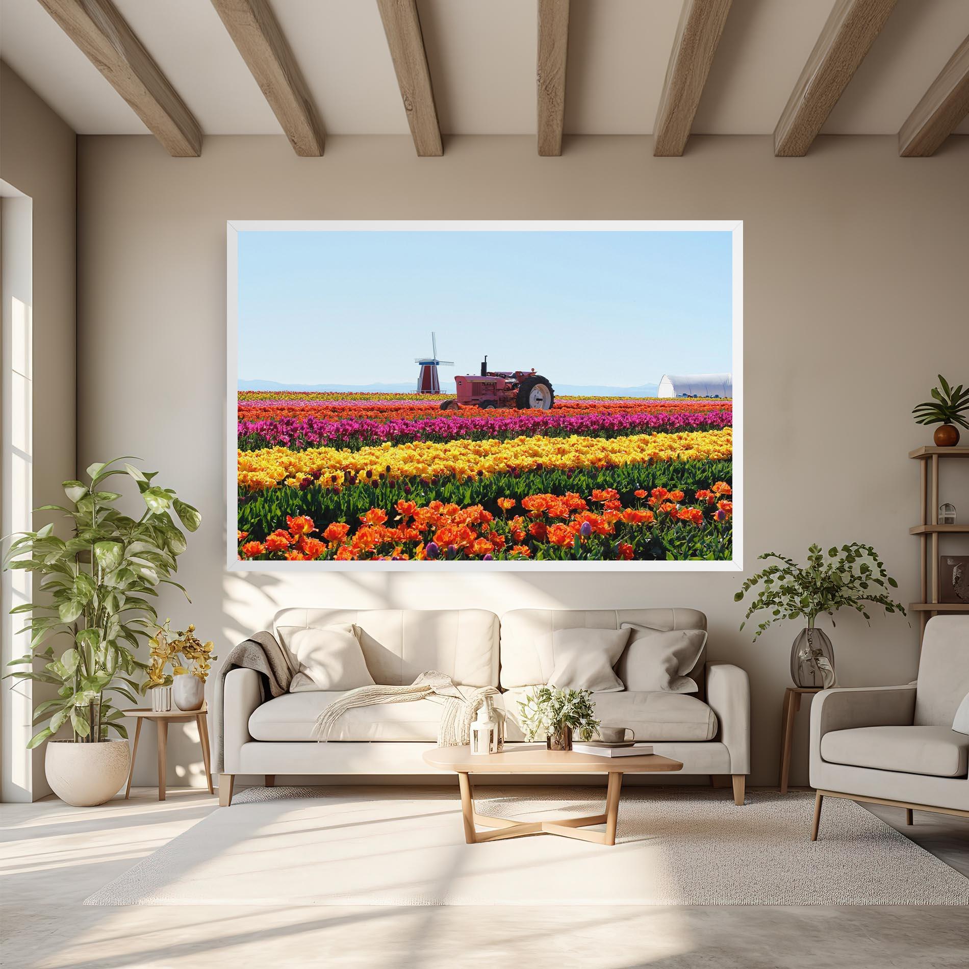 Vászonkép Working Wild Field mockup 6