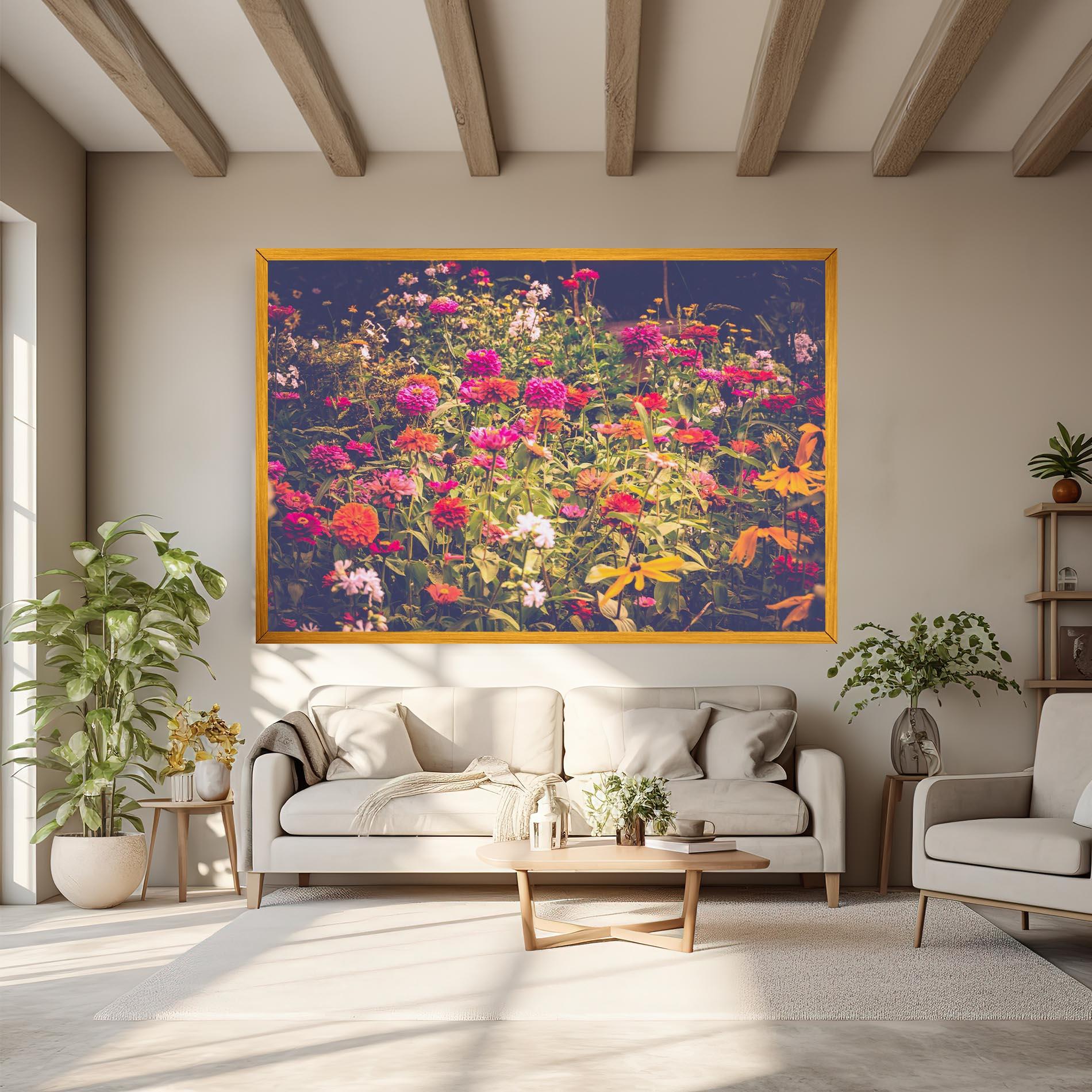 Vászonkép Colorful Wild Field mockup 6