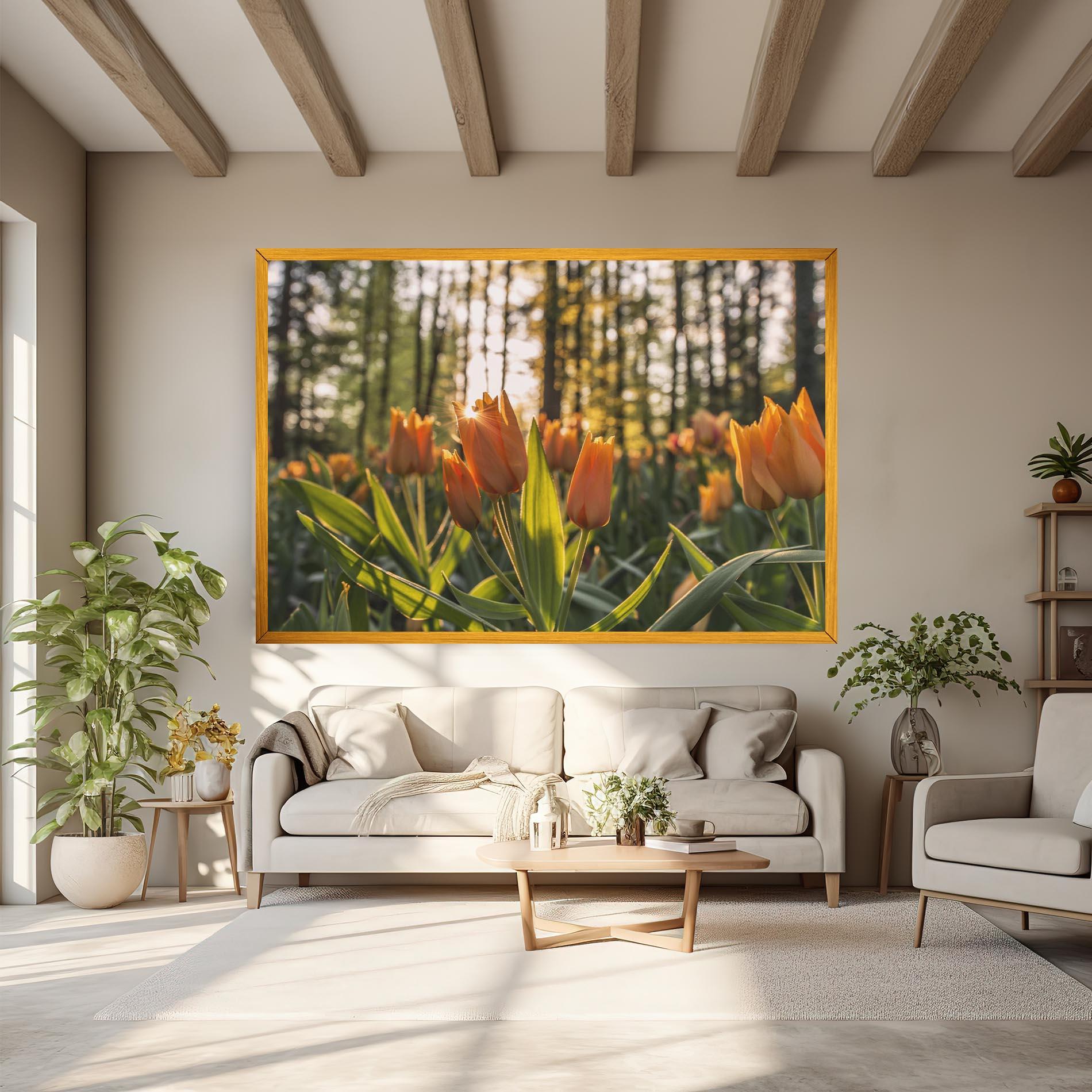 Vászonkép Forest Tulips mockup 6