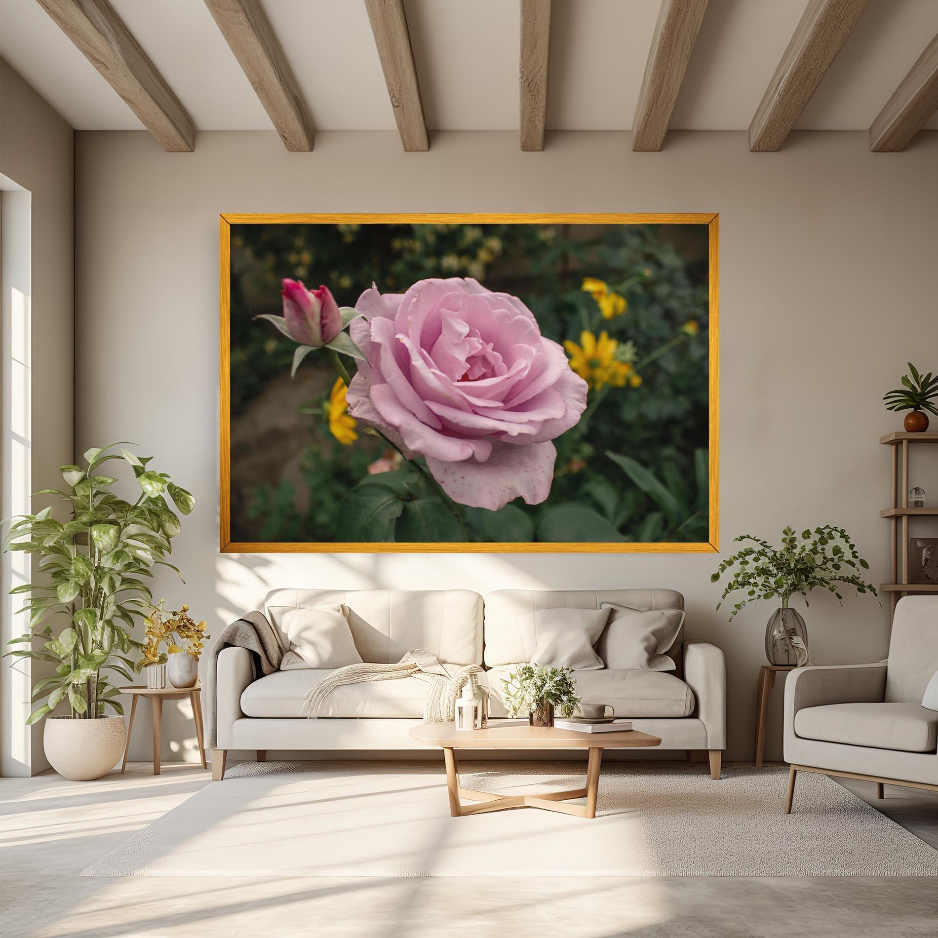 Vászonkép Garden Pink Rose mockup 6