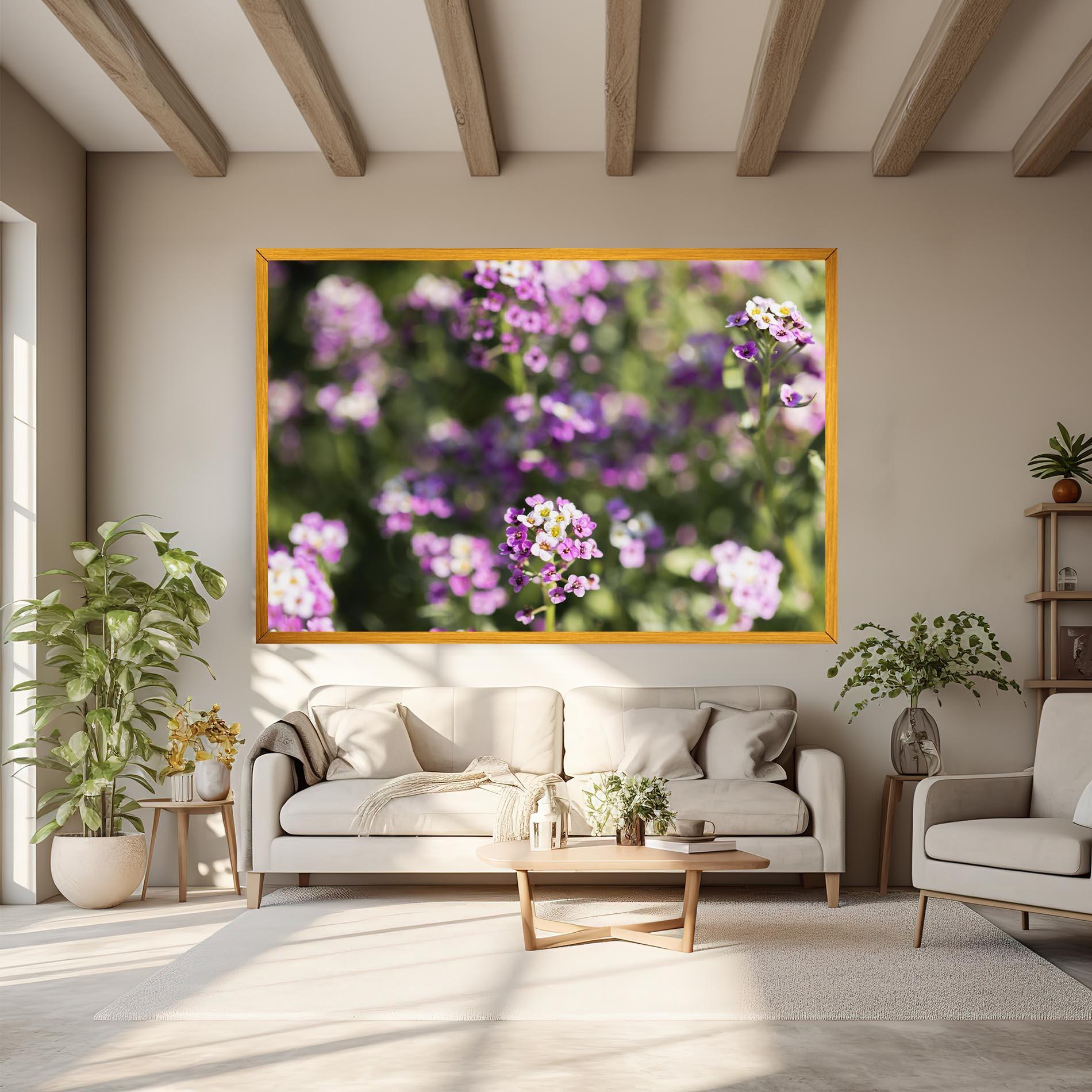 Vászonkép Wild Purple Field mockup 6