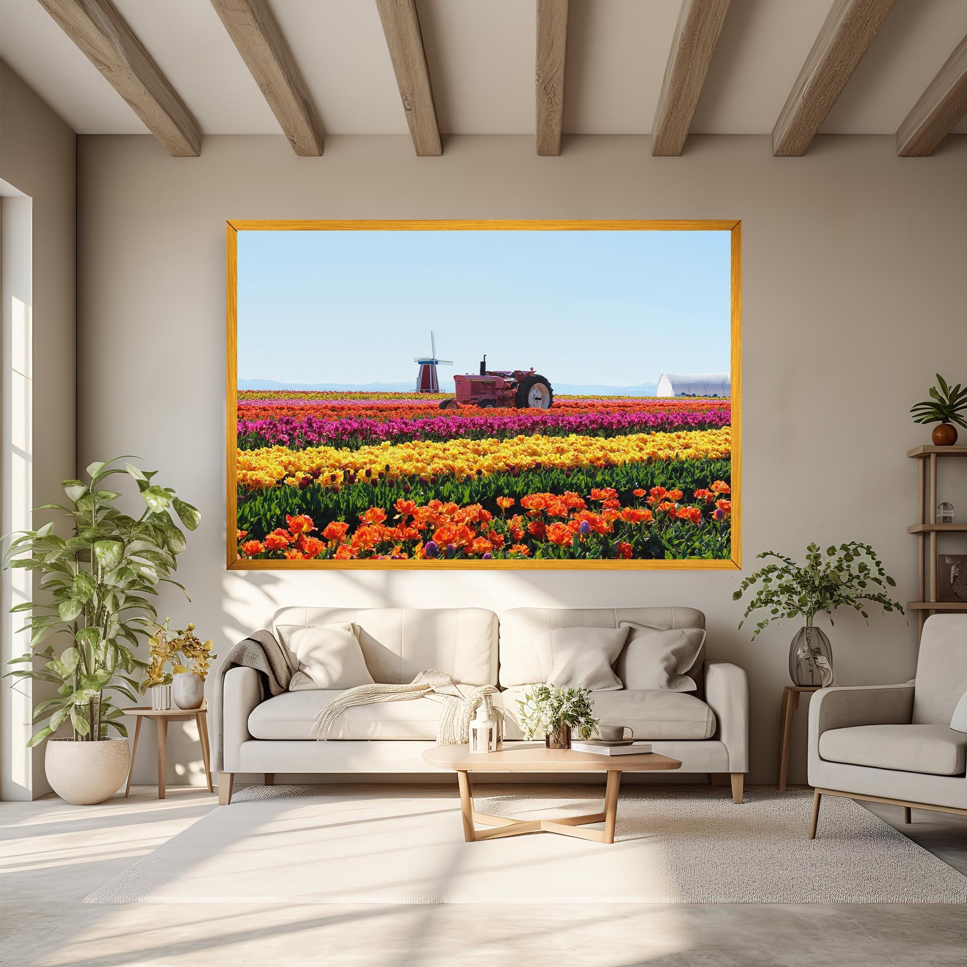 Vászonkép Working Wild Field mockup 6