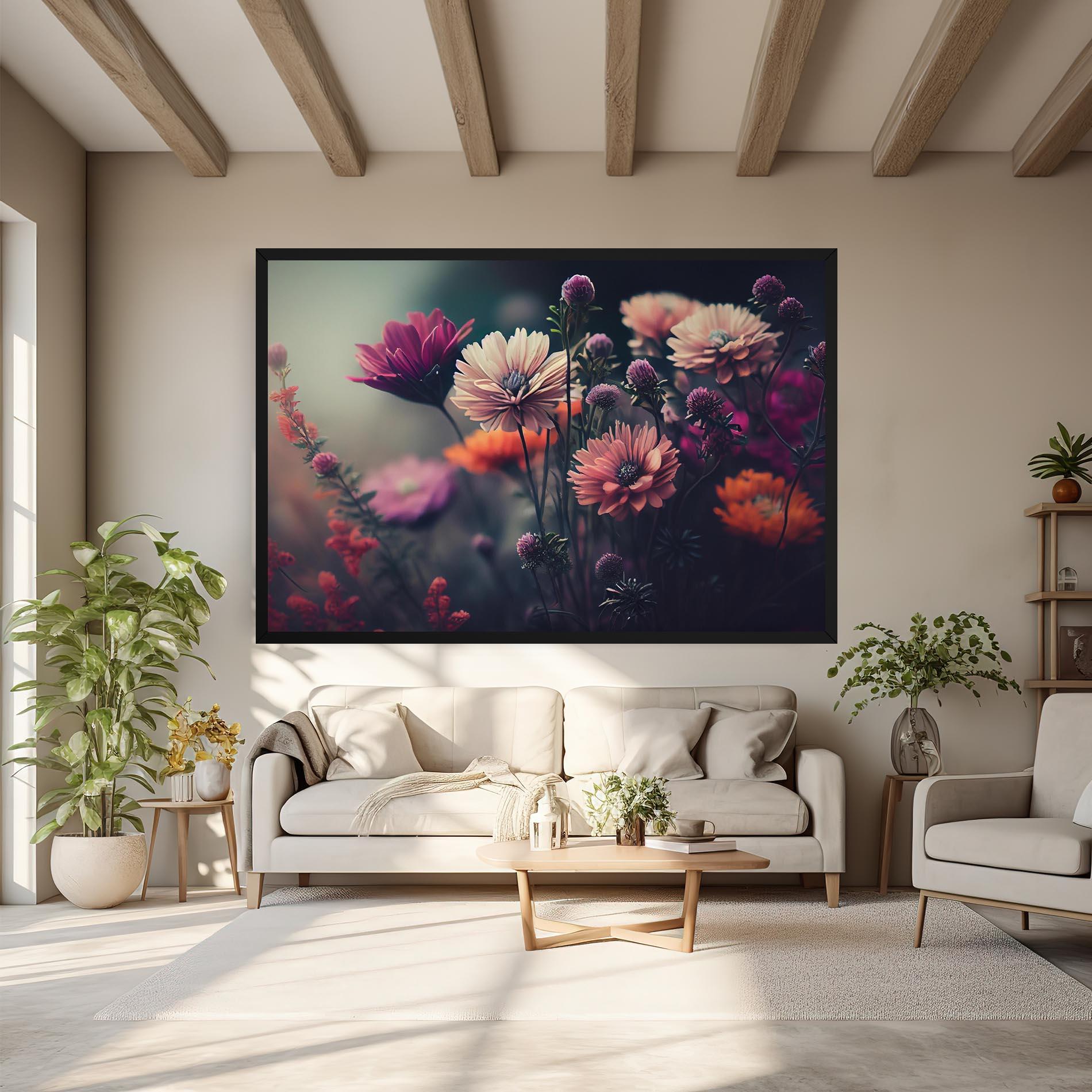 Vászonkép Beautiful Flower Garden mockup 6