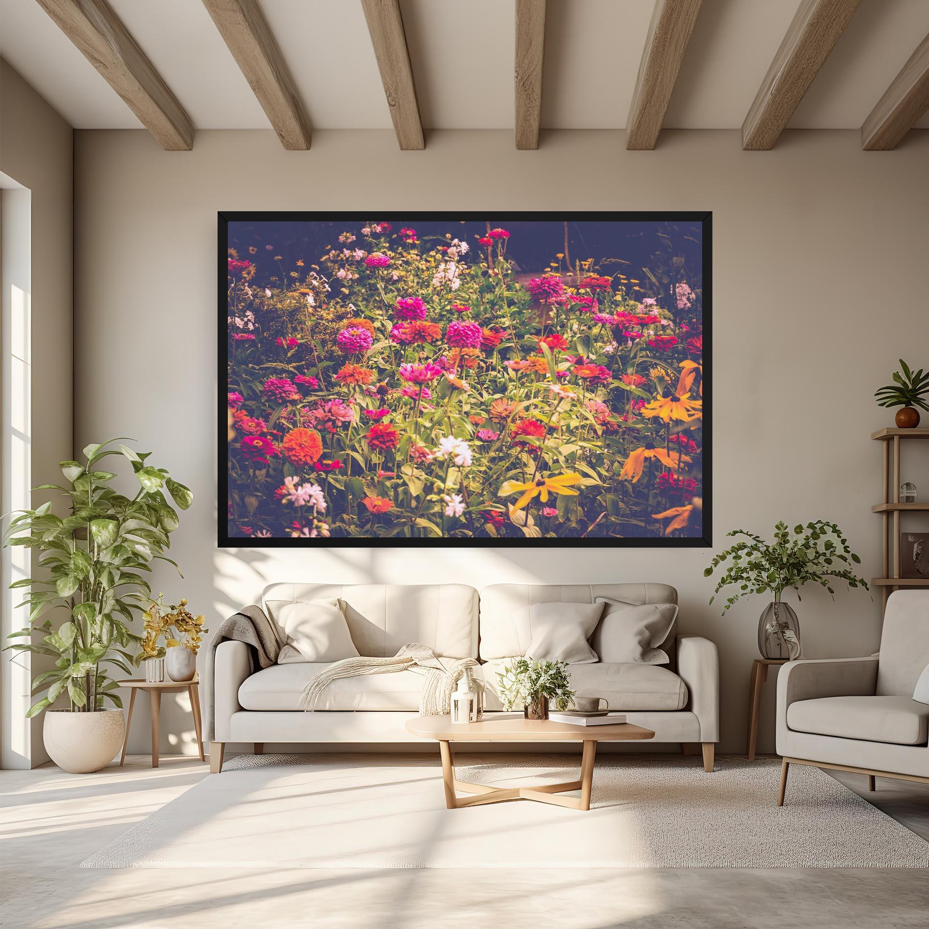 Vászonkép Colorful Wild Field mockup 6