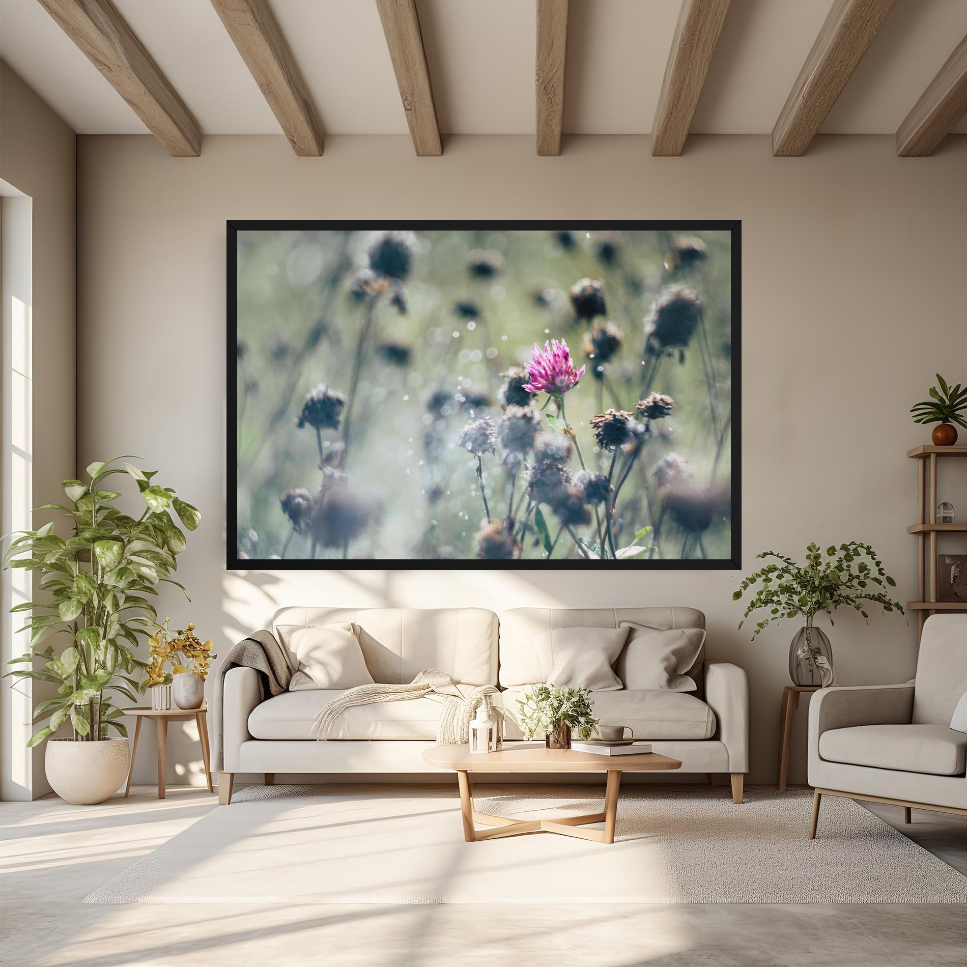 Vászonkép Dreamy Purple Flower mockup 6