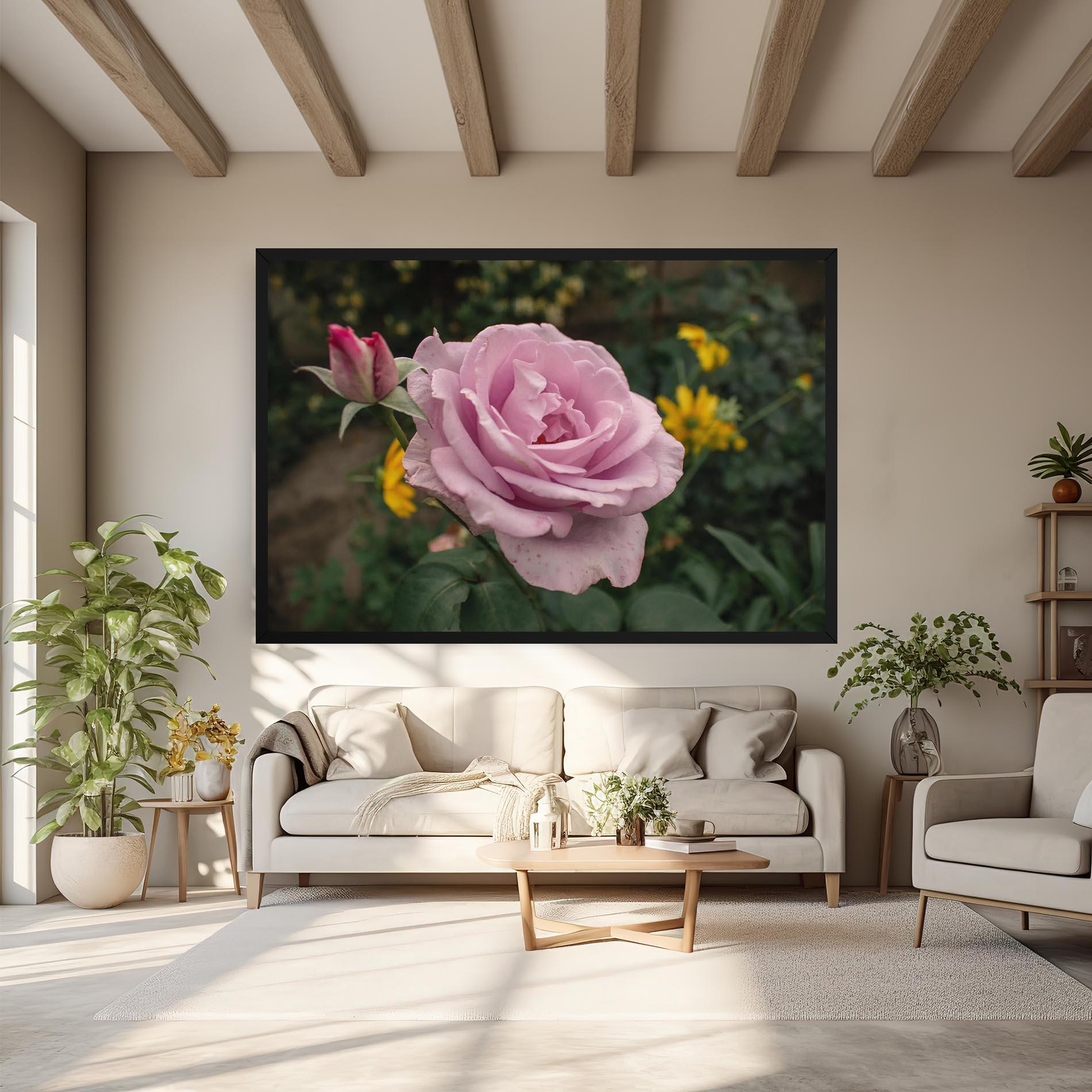 Vászonkép Garden Pink Rose mockup 6
