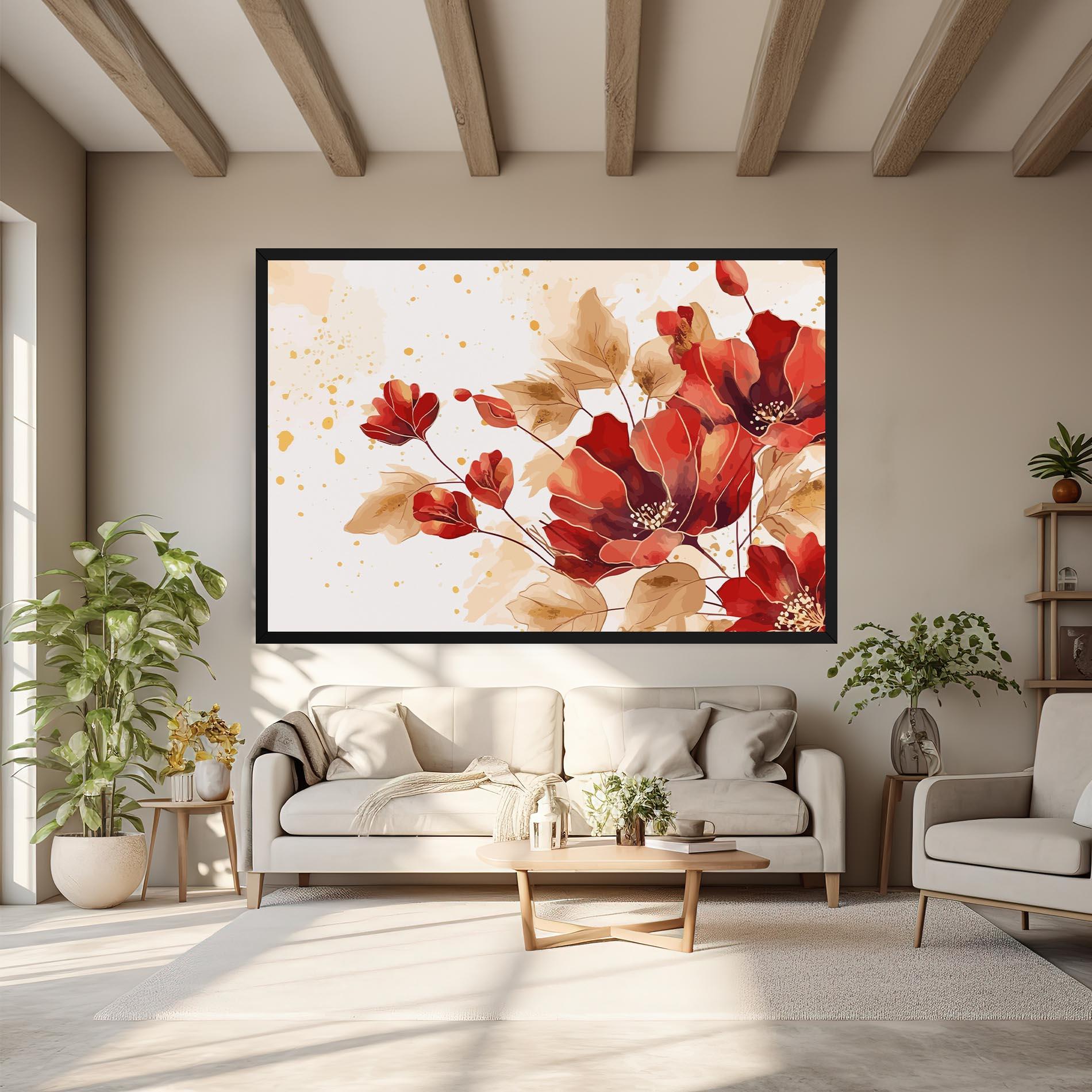 Vászonkép Red Wild Gold mockup 6
