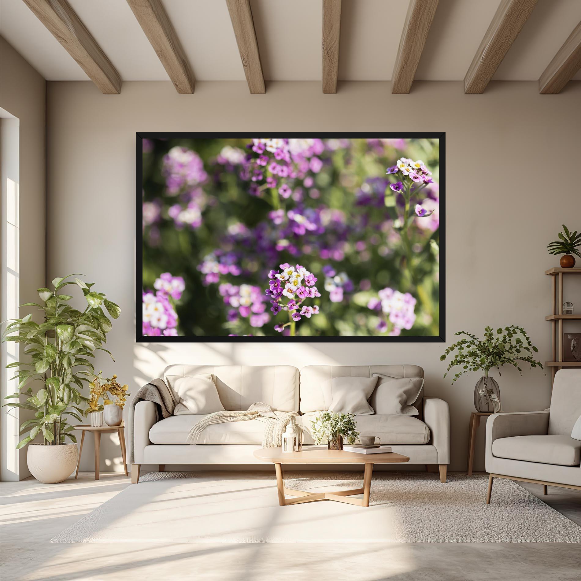 Vászonkép Wild Purple Field mockup 6