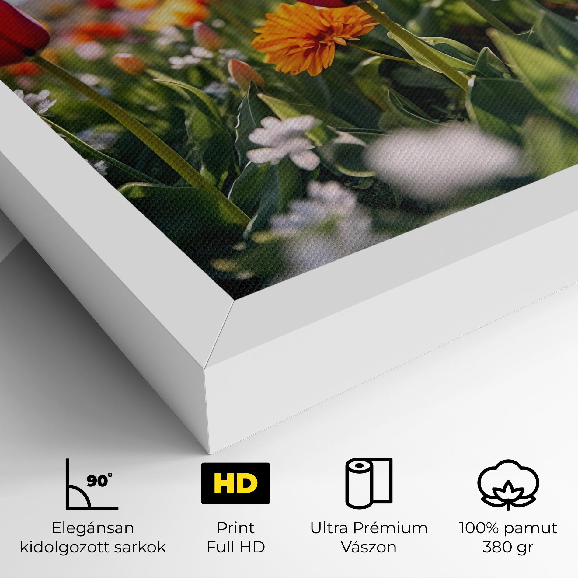 Vászonkép Garden Tulips Mix mockup 4