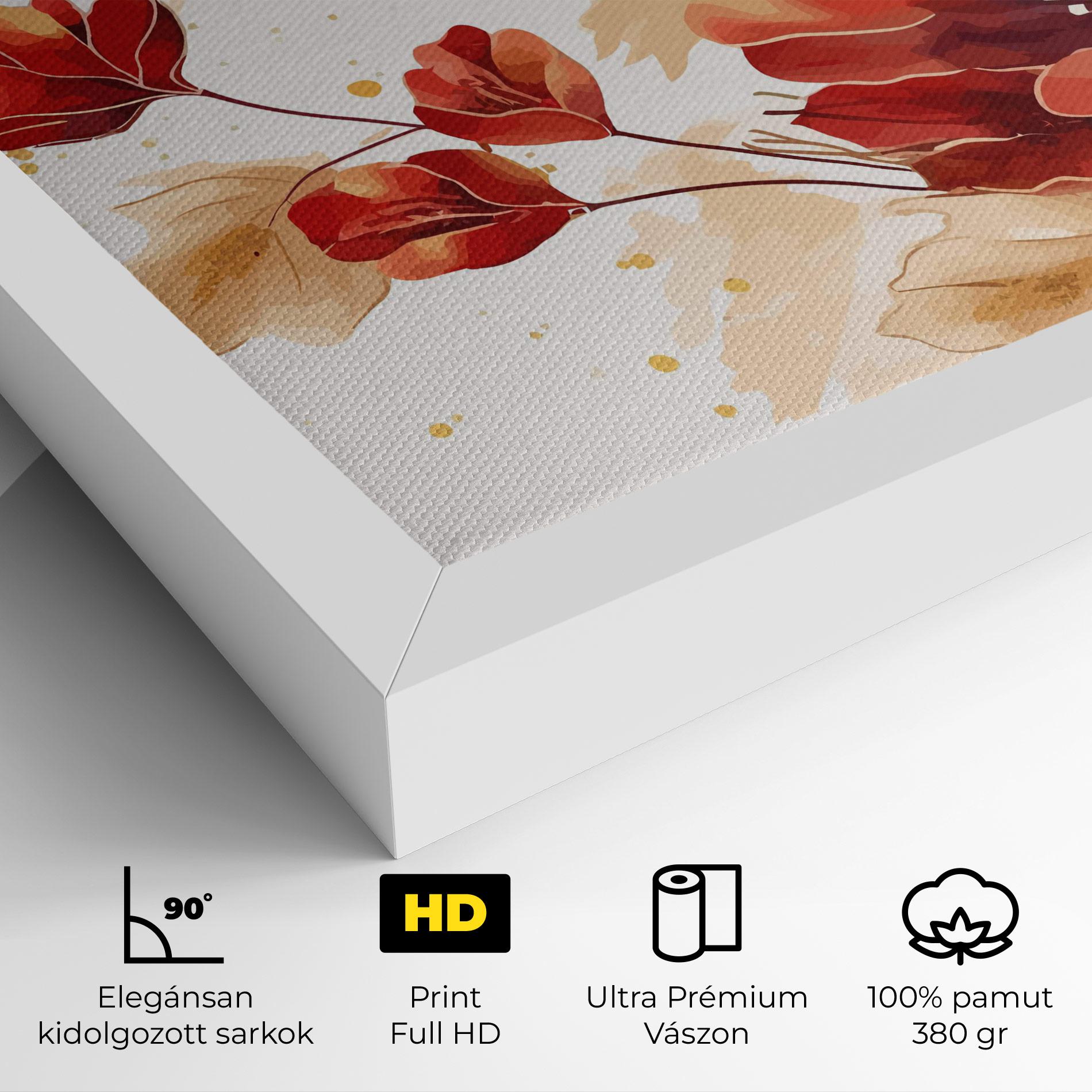 Vászonkép Red Wild Gold mockup 4
