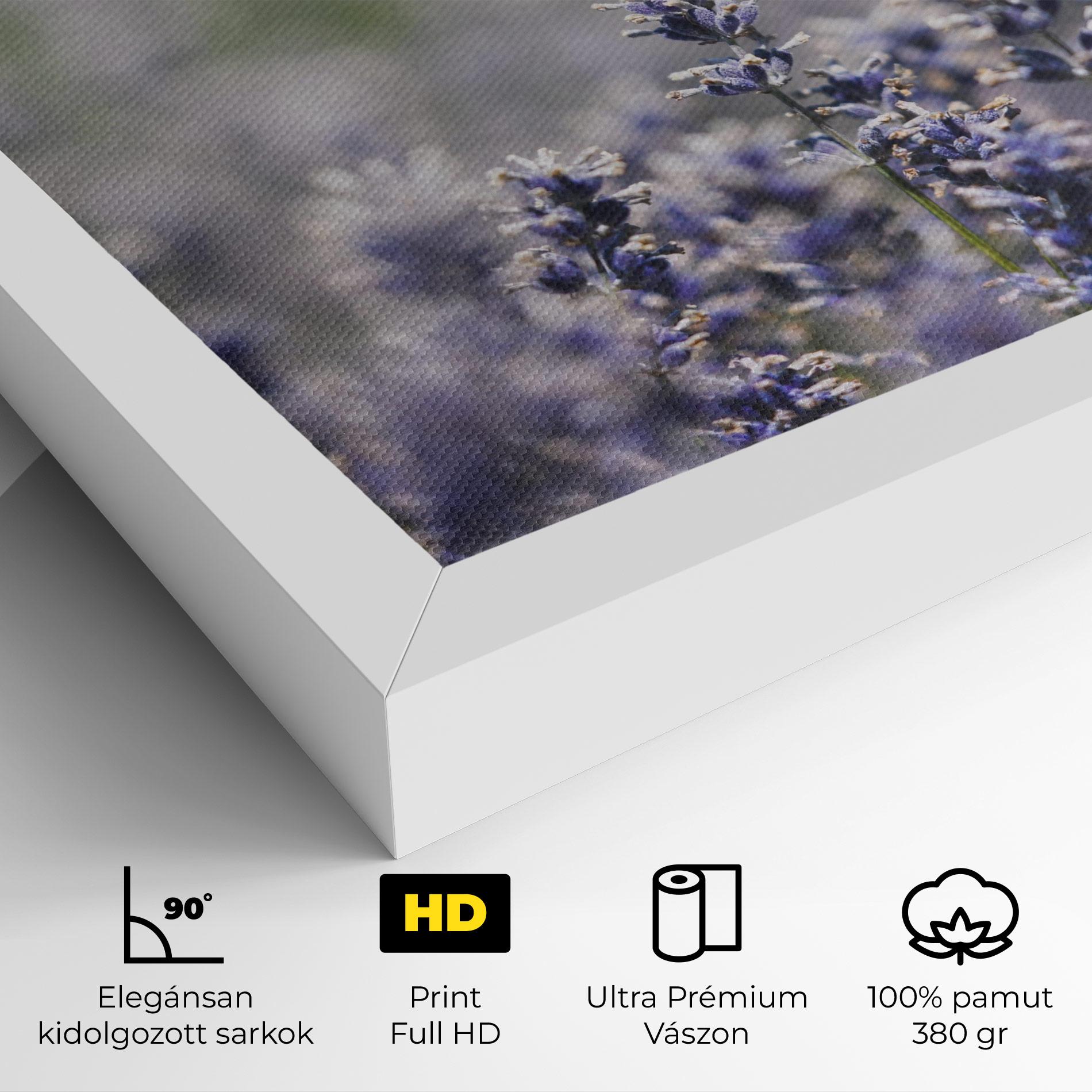 Vászonkép White Purple Wild mockup 4