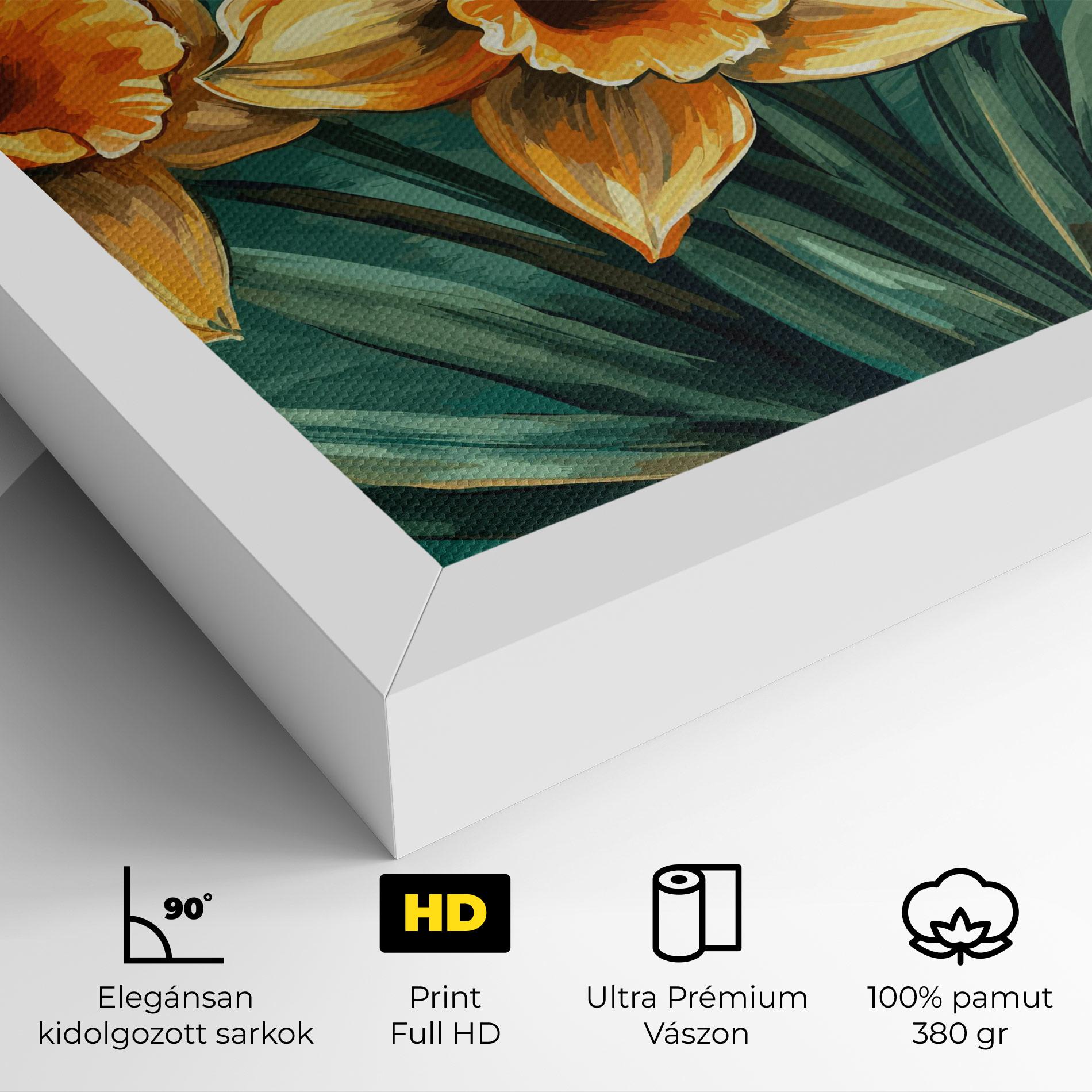 Vászonkép Yellow Wild Flower mockup 4