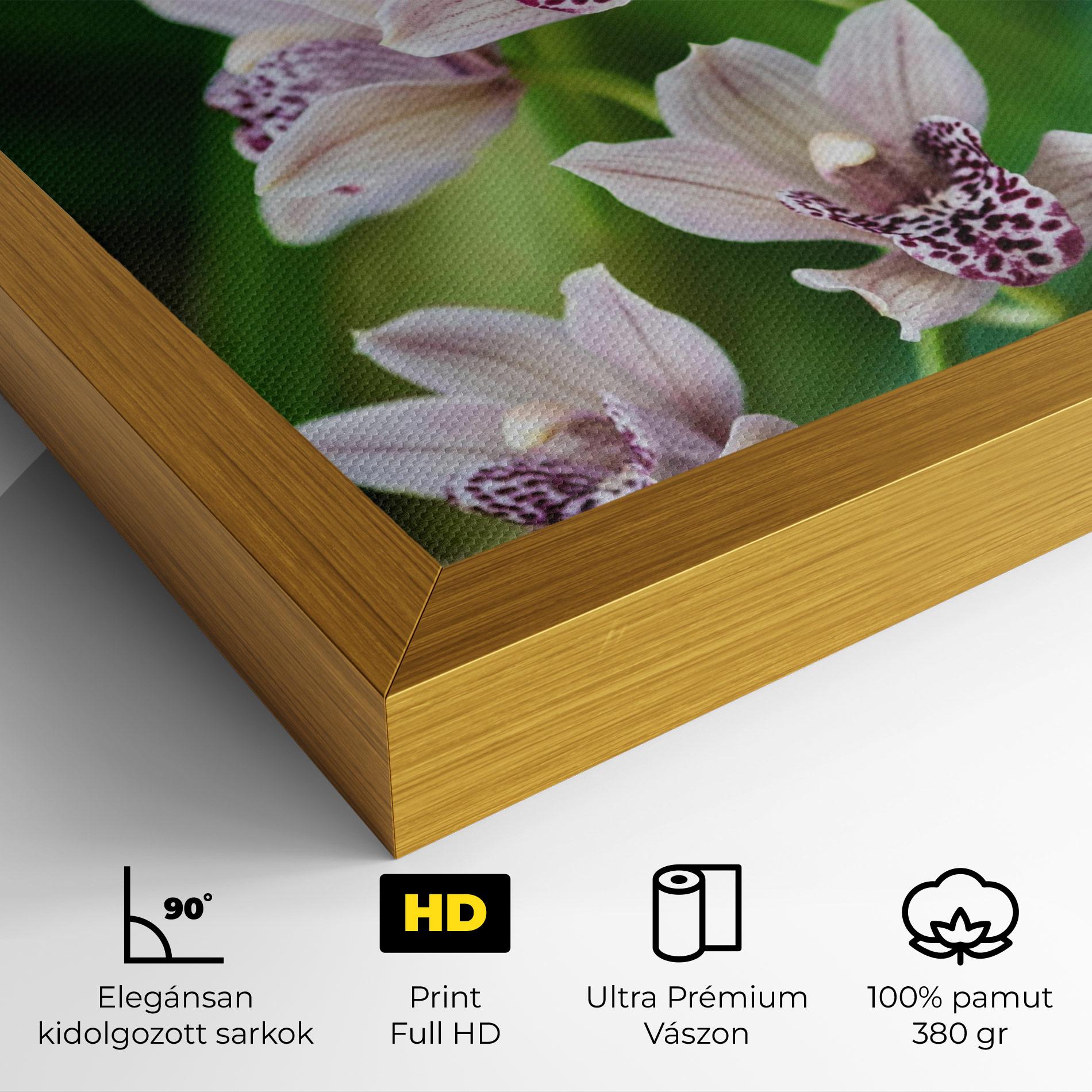 Vászonkép Cymbidium Orchid mockup 4