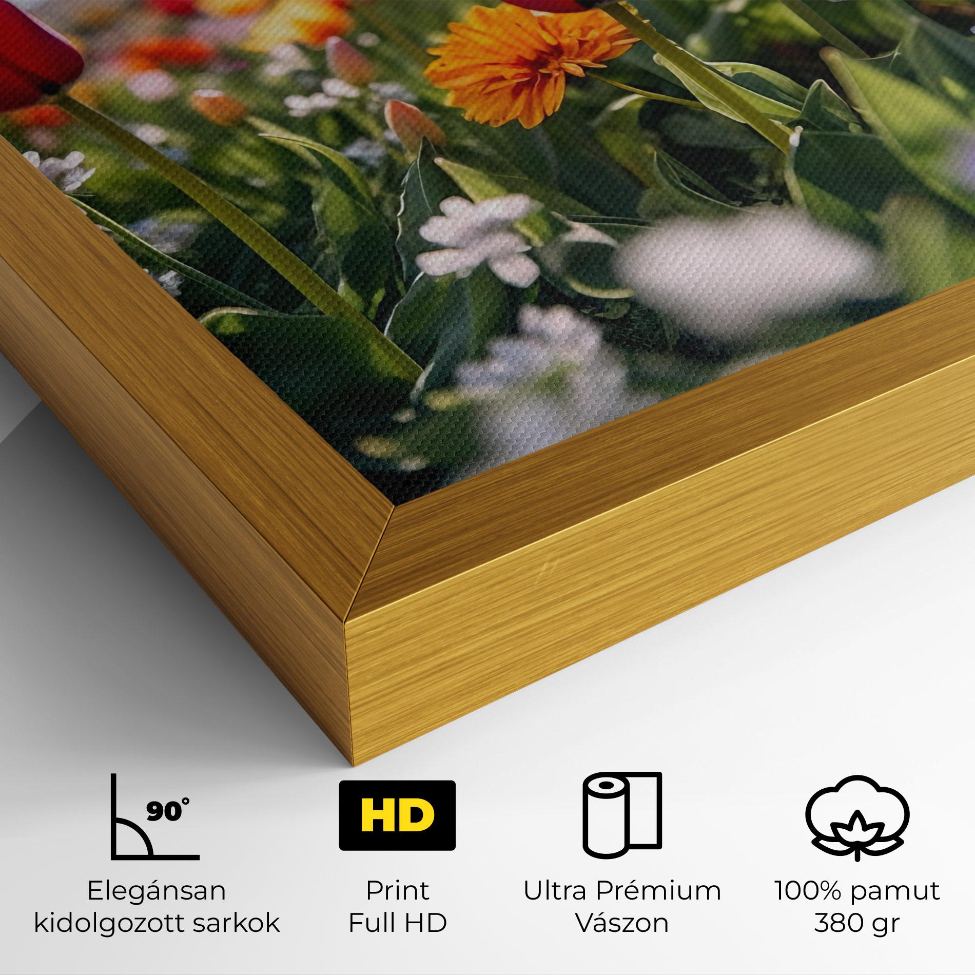 Vászonkép Garden Tulips Mix mockup 4