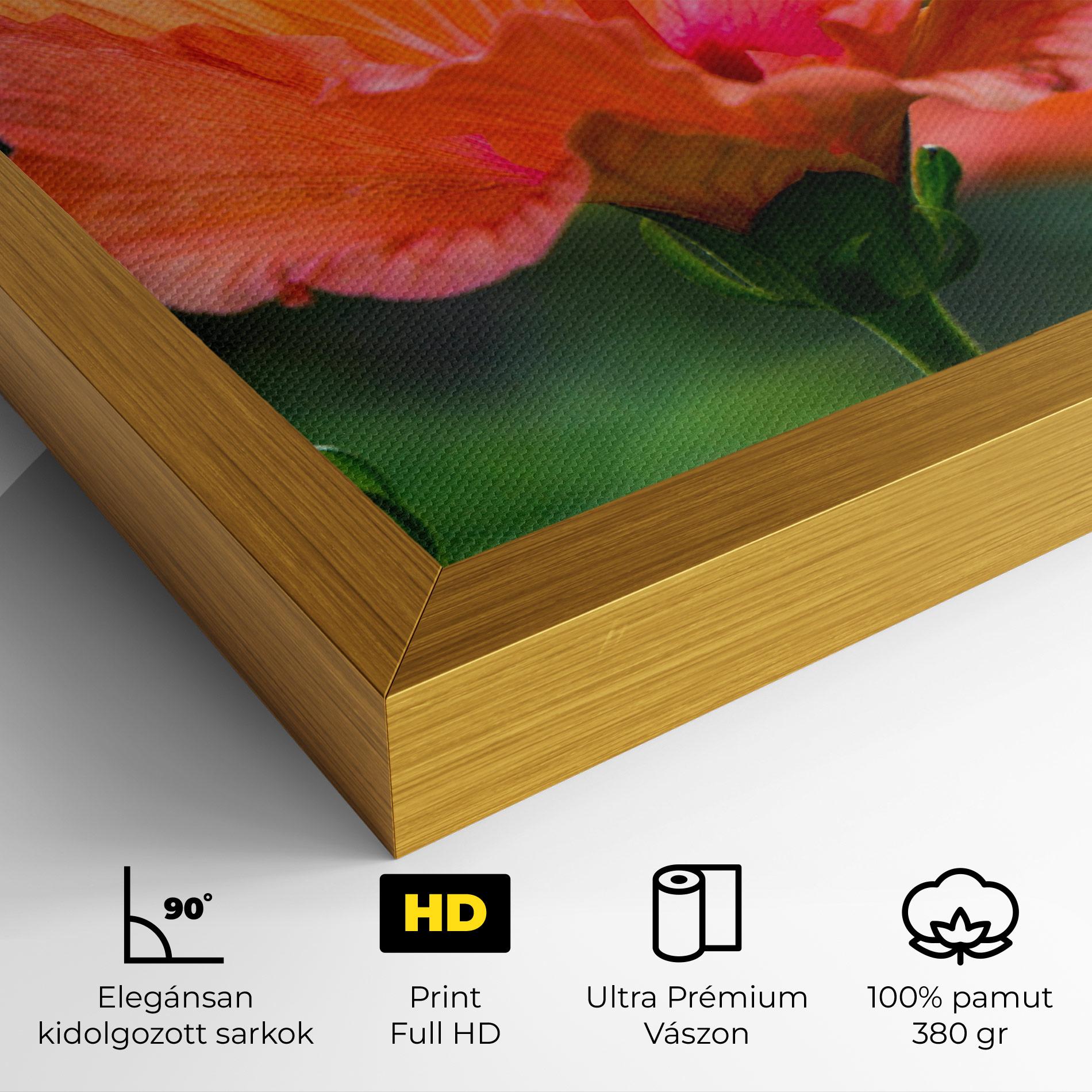 Vászonkép Orange Wild Flower mockup 4