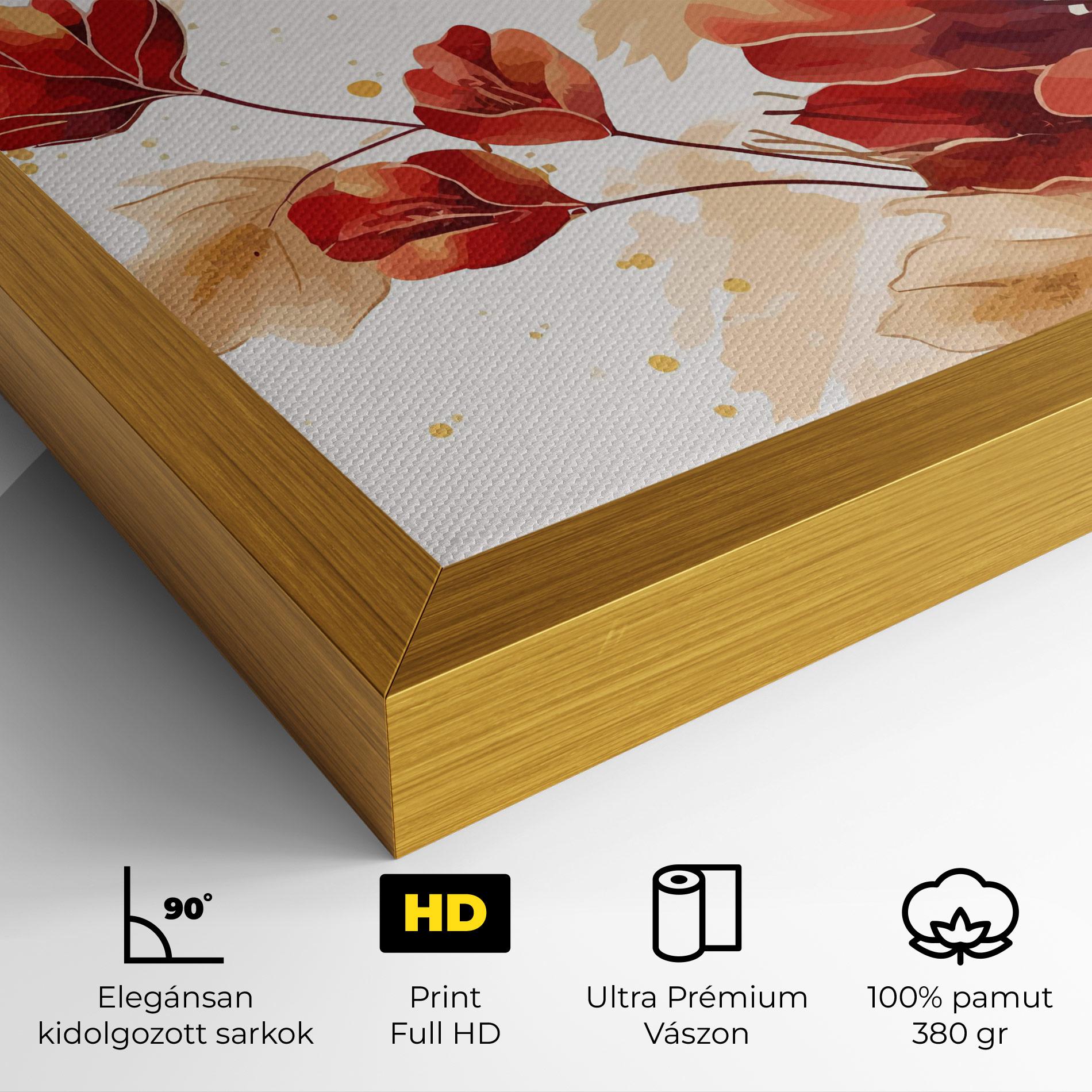 Vászonkép Red Wild Gold mockup 4