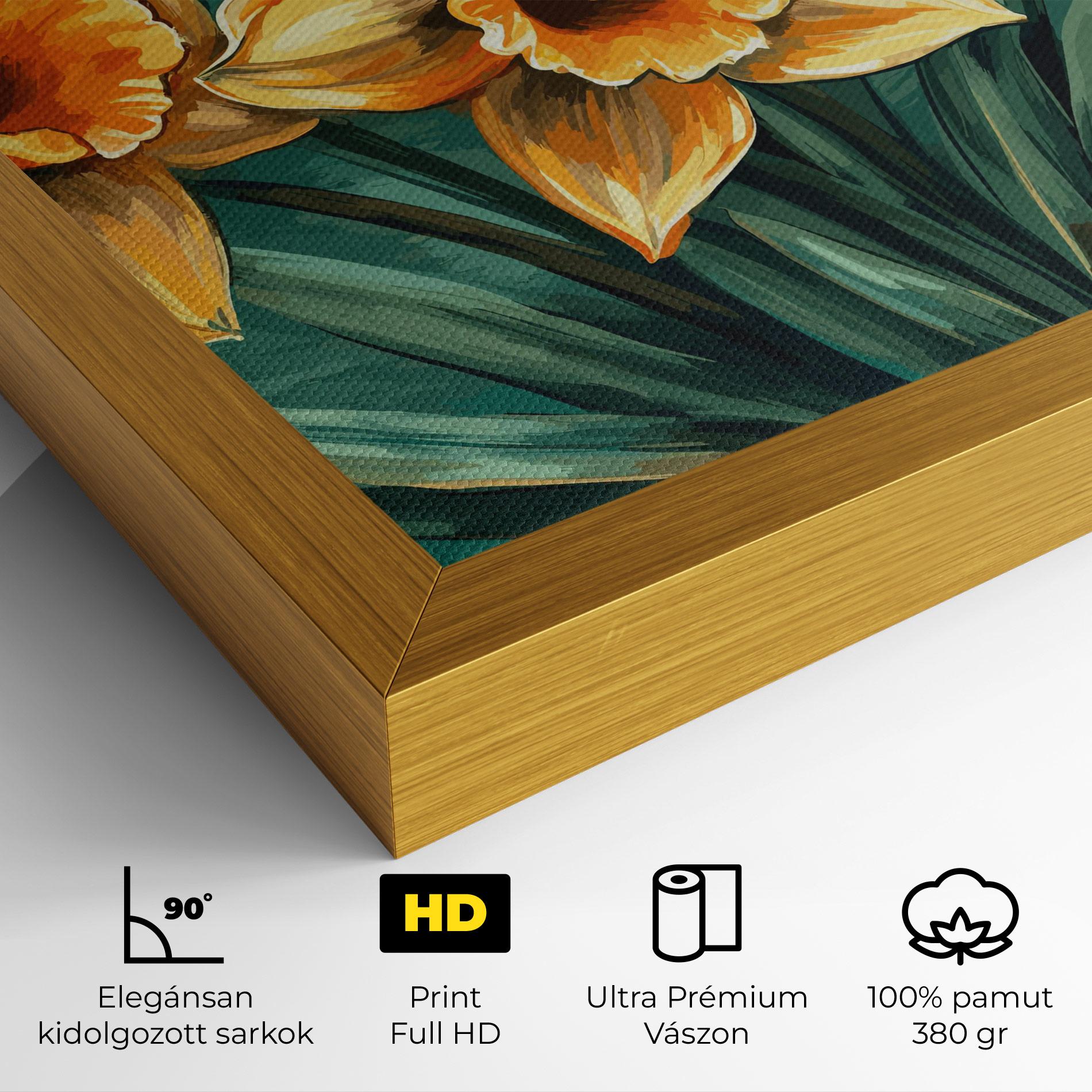 Vászonkép Yellow Wild Flower mockup 4