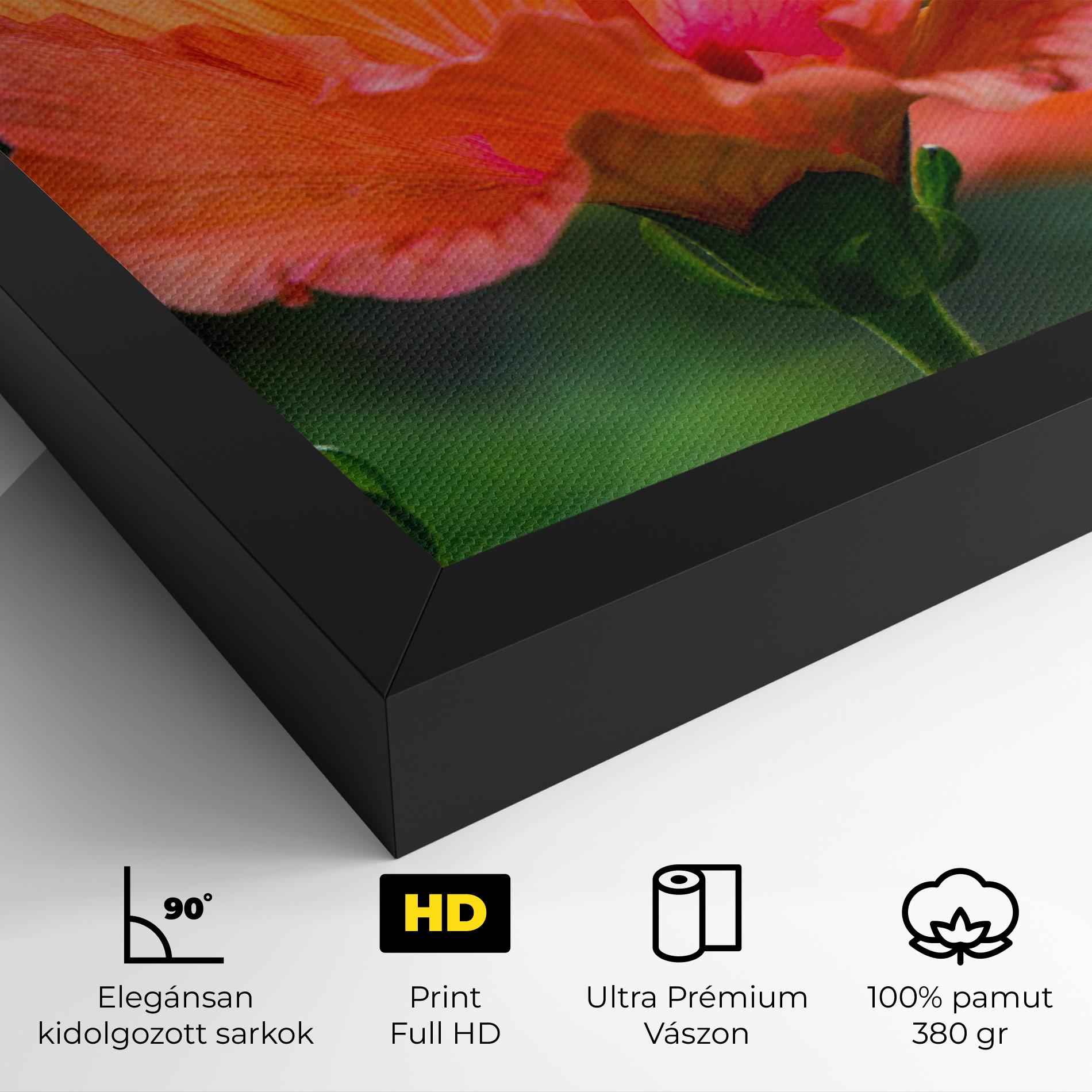 Vászonkép Orange Wild Flower mockup 4