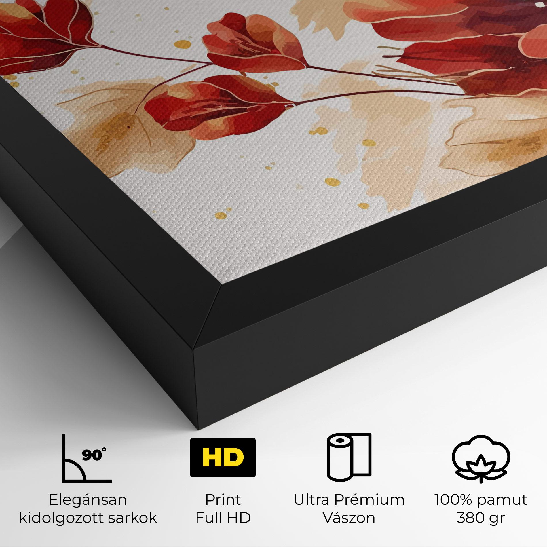Vászonkép Red Wild Gold mockup 4