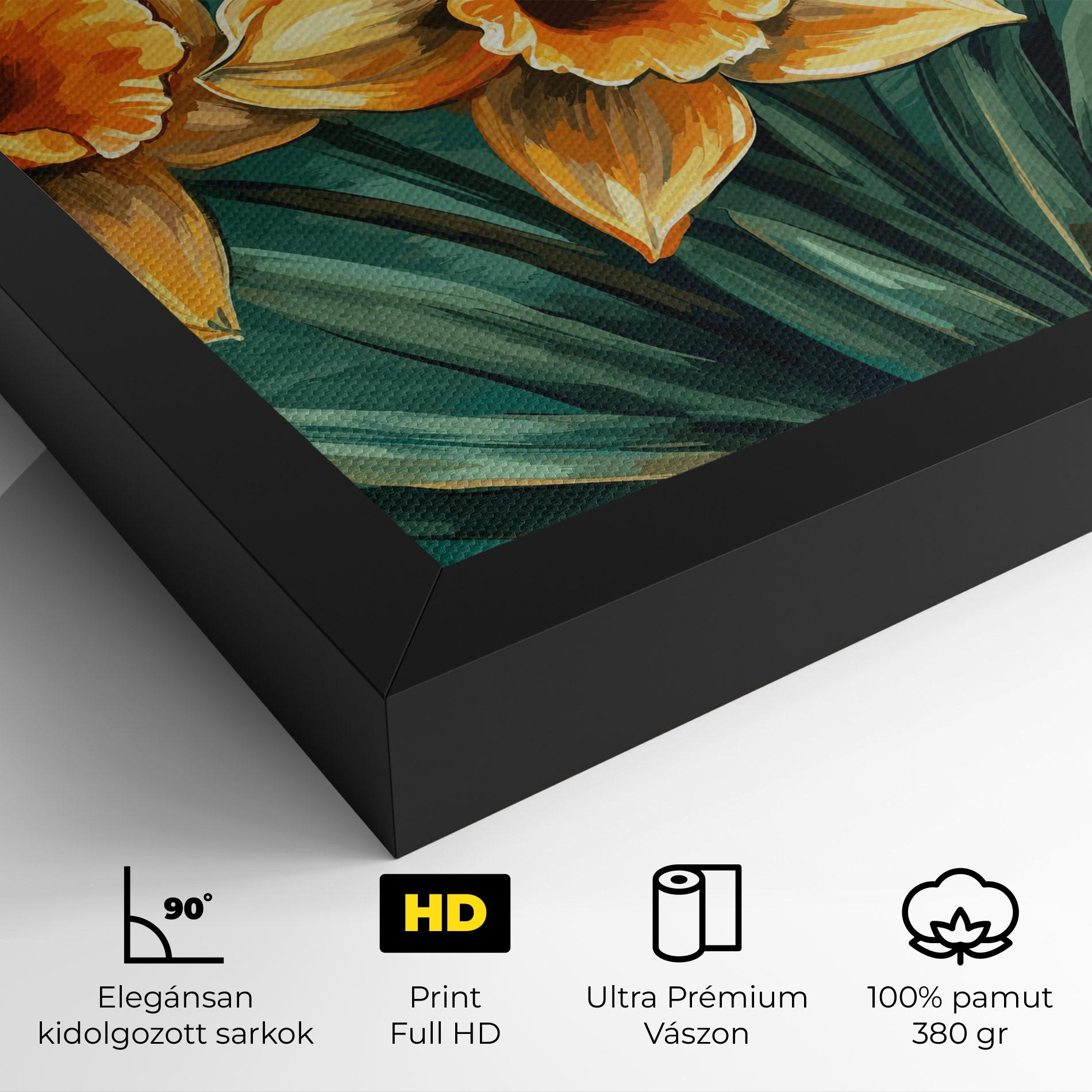 Vászonkép Yellow Wild Flower mockup 4