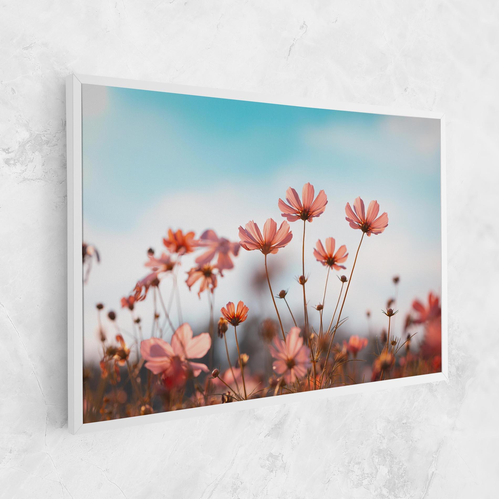 Vászonkép Cosmos Flowers Beautiful mockup 1