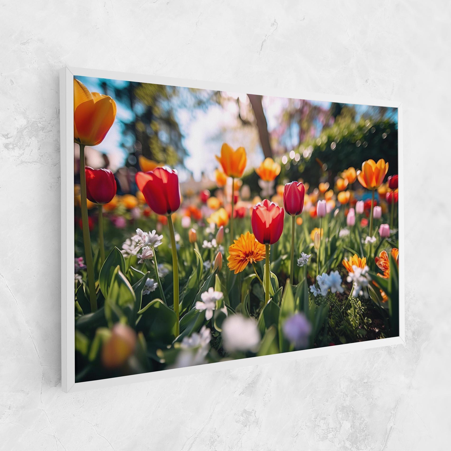 Vászonkép Garden Tulips Mix mockup 1