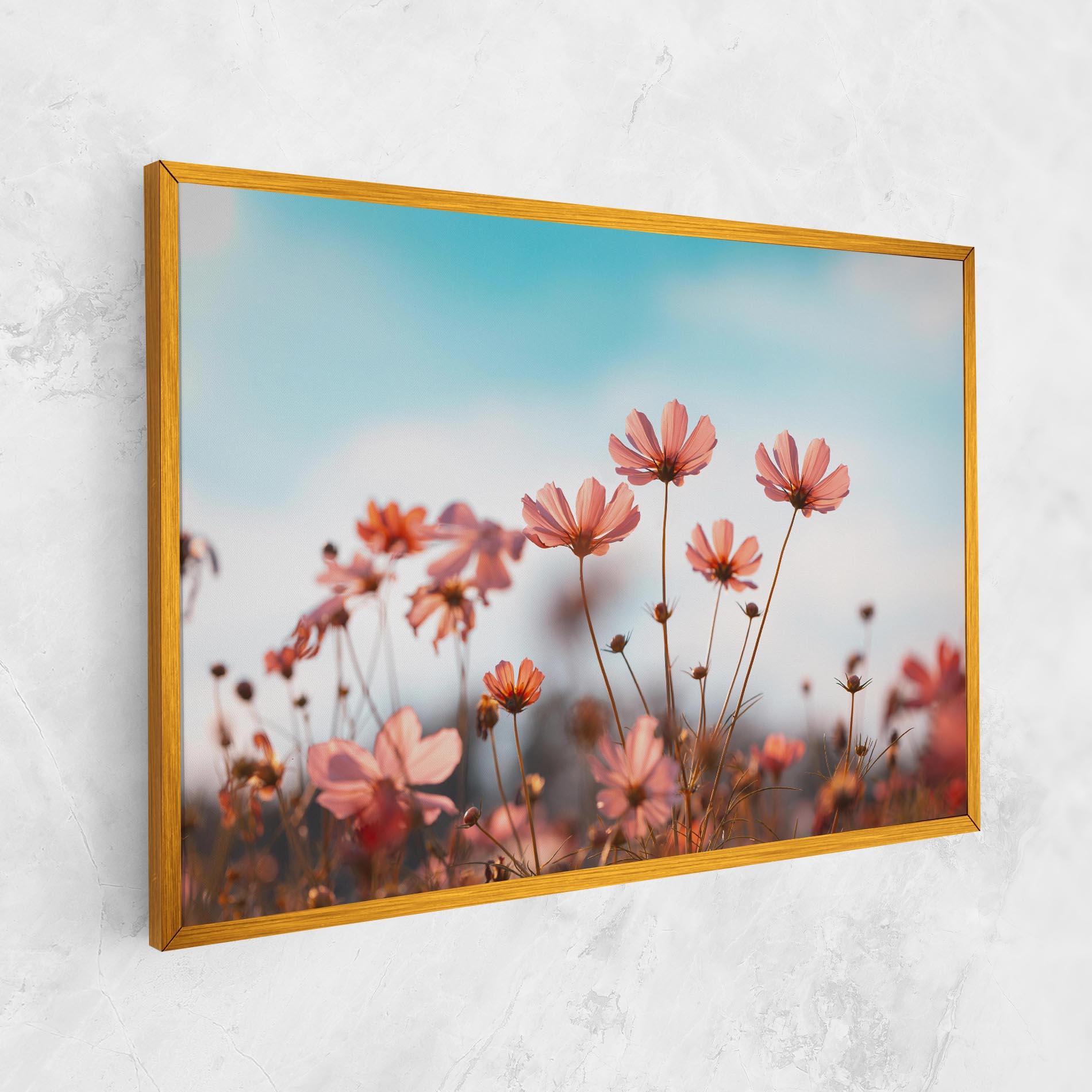 Vászonkép Cosmos Flowers Beautiful mockup 1