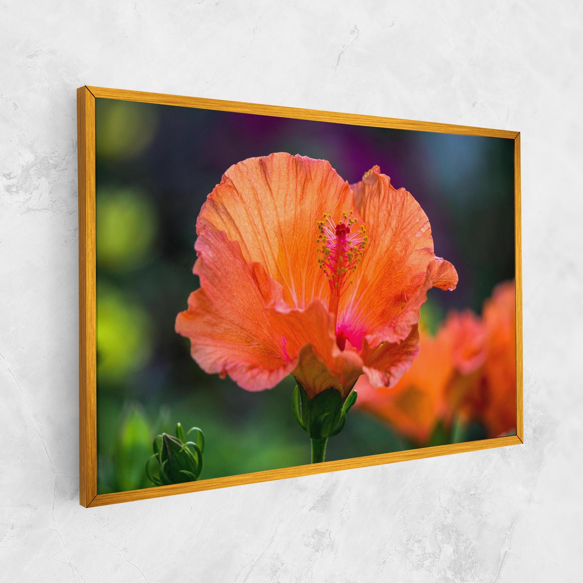Vászonkép Orange Wild Flower mockup 1