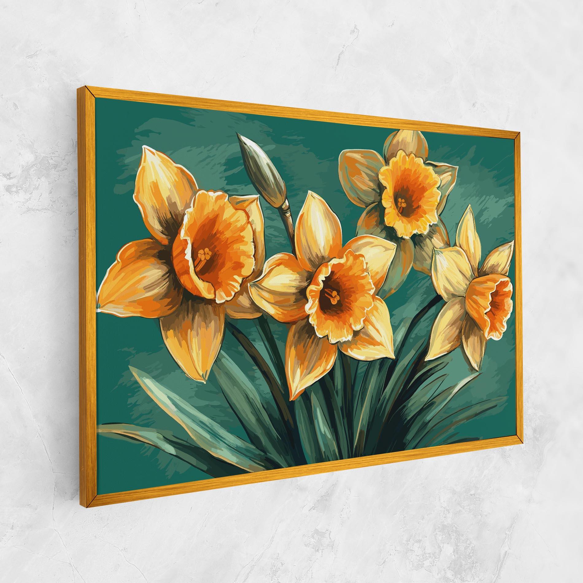 Vászonkép Yellow Wild Flower mockup 1