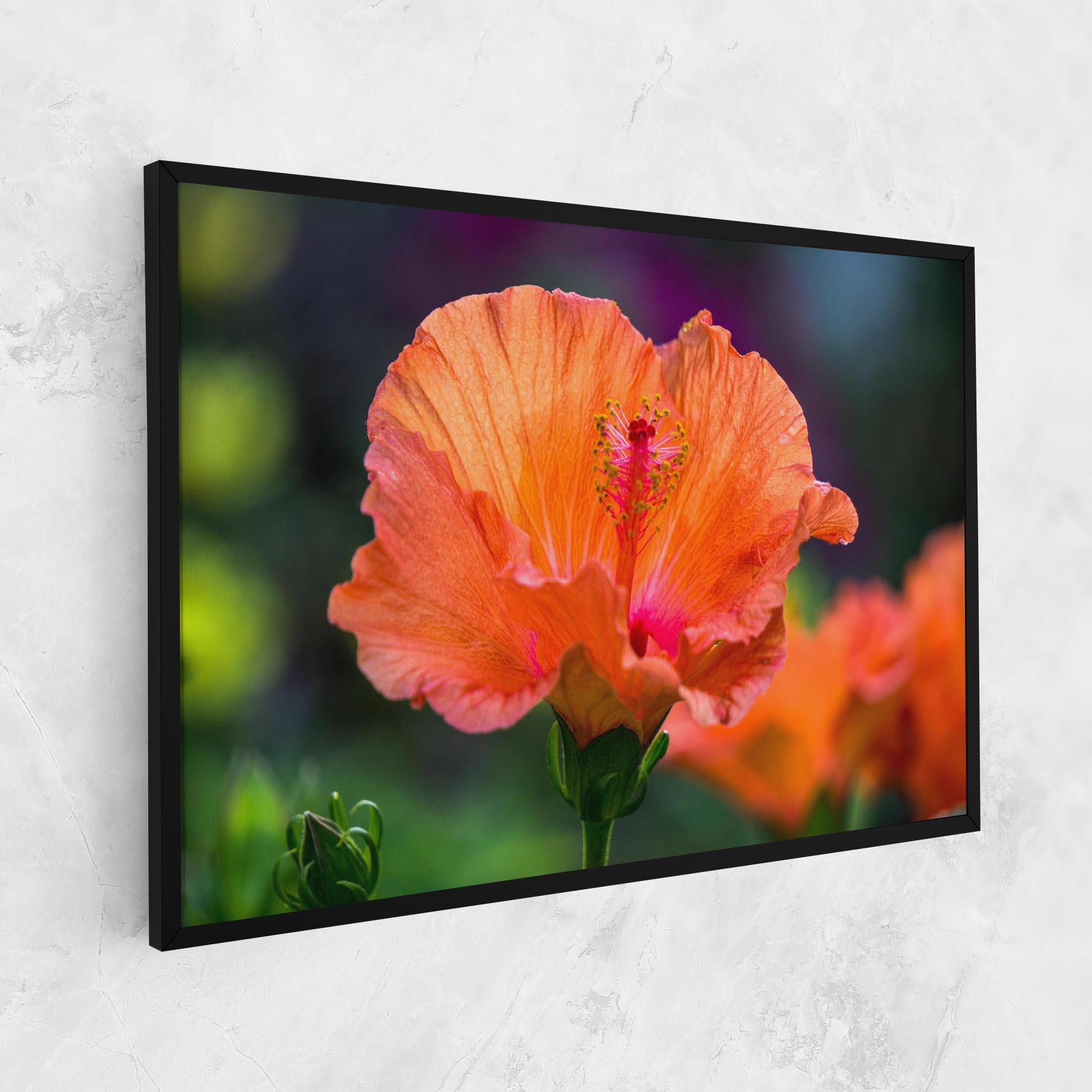 Vászonkép Orange Wild Flower mockup 1