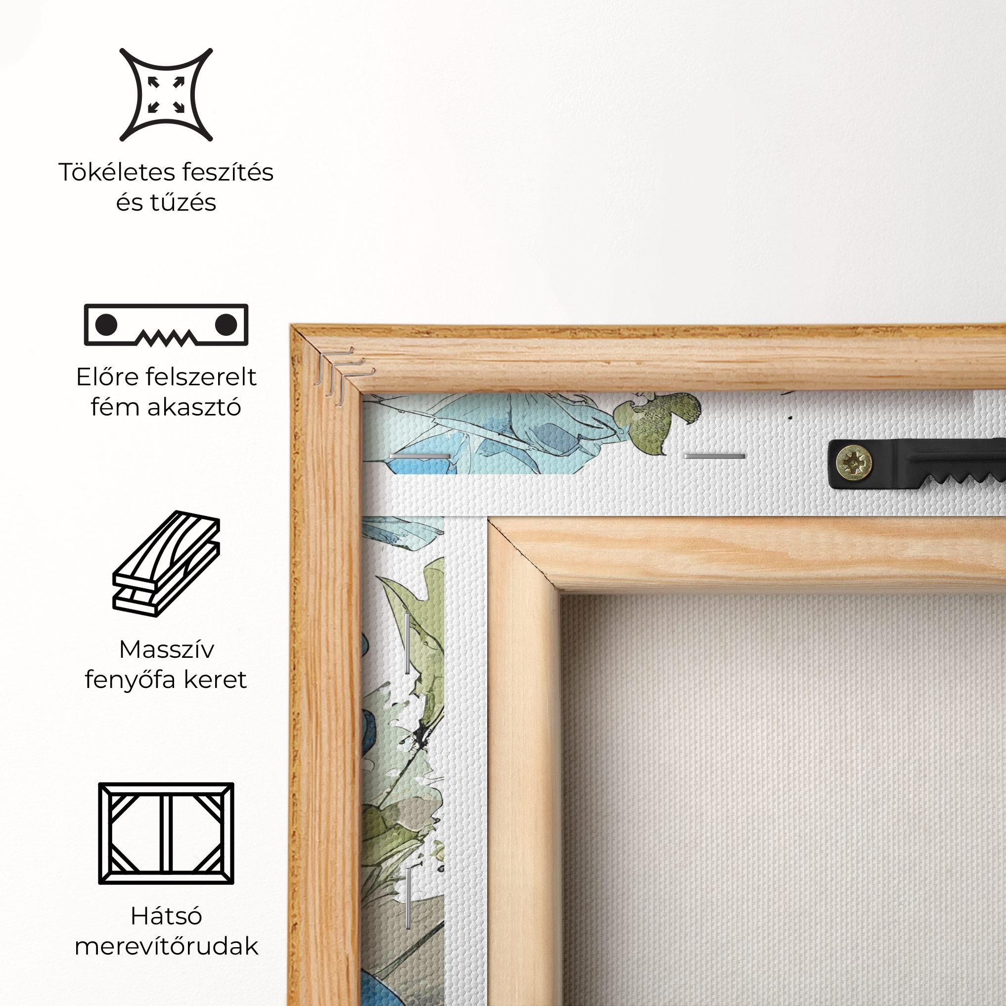 Vászonkép Blue Wild Plant mockup 5