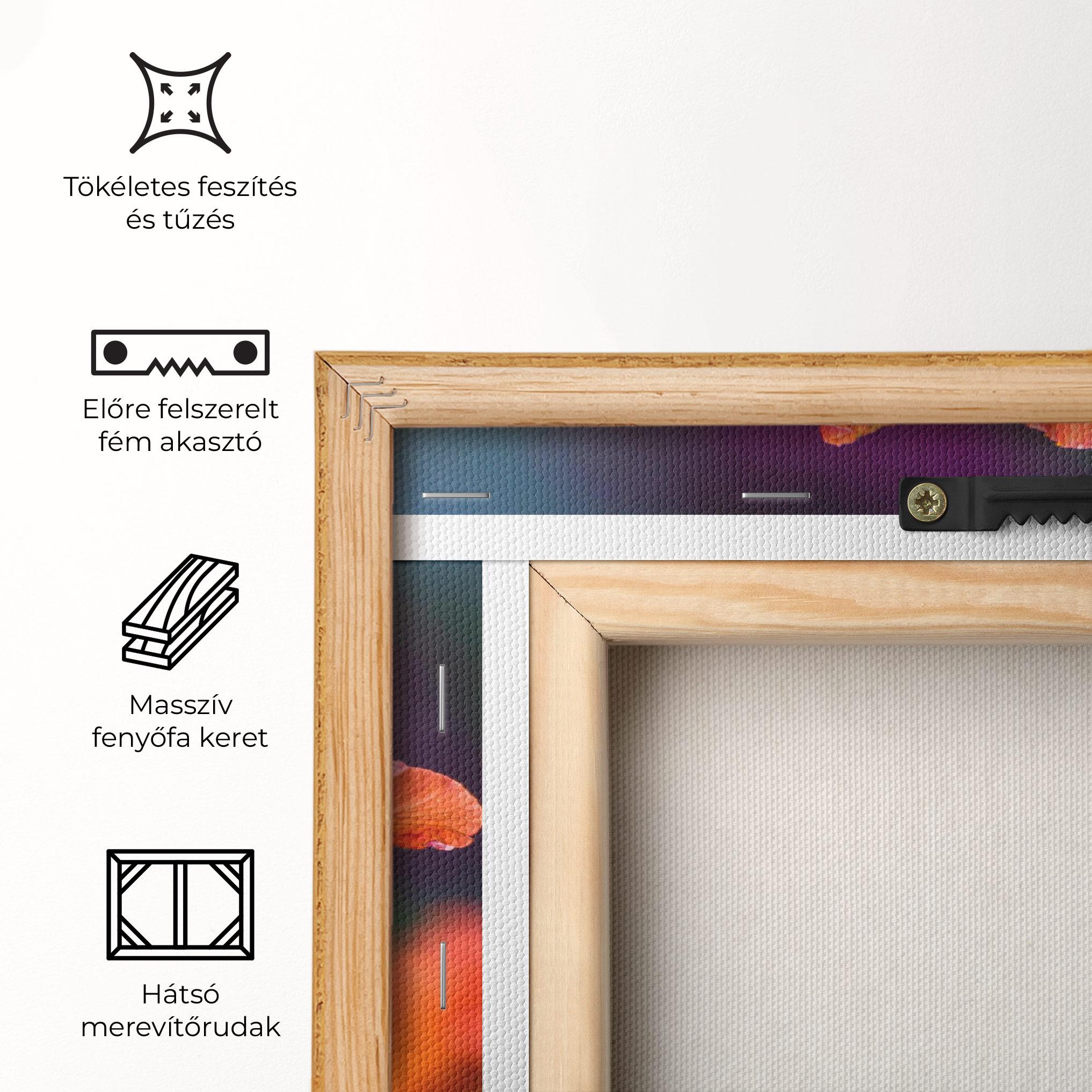 Vászonkép Orange Wild Flower mockup 5