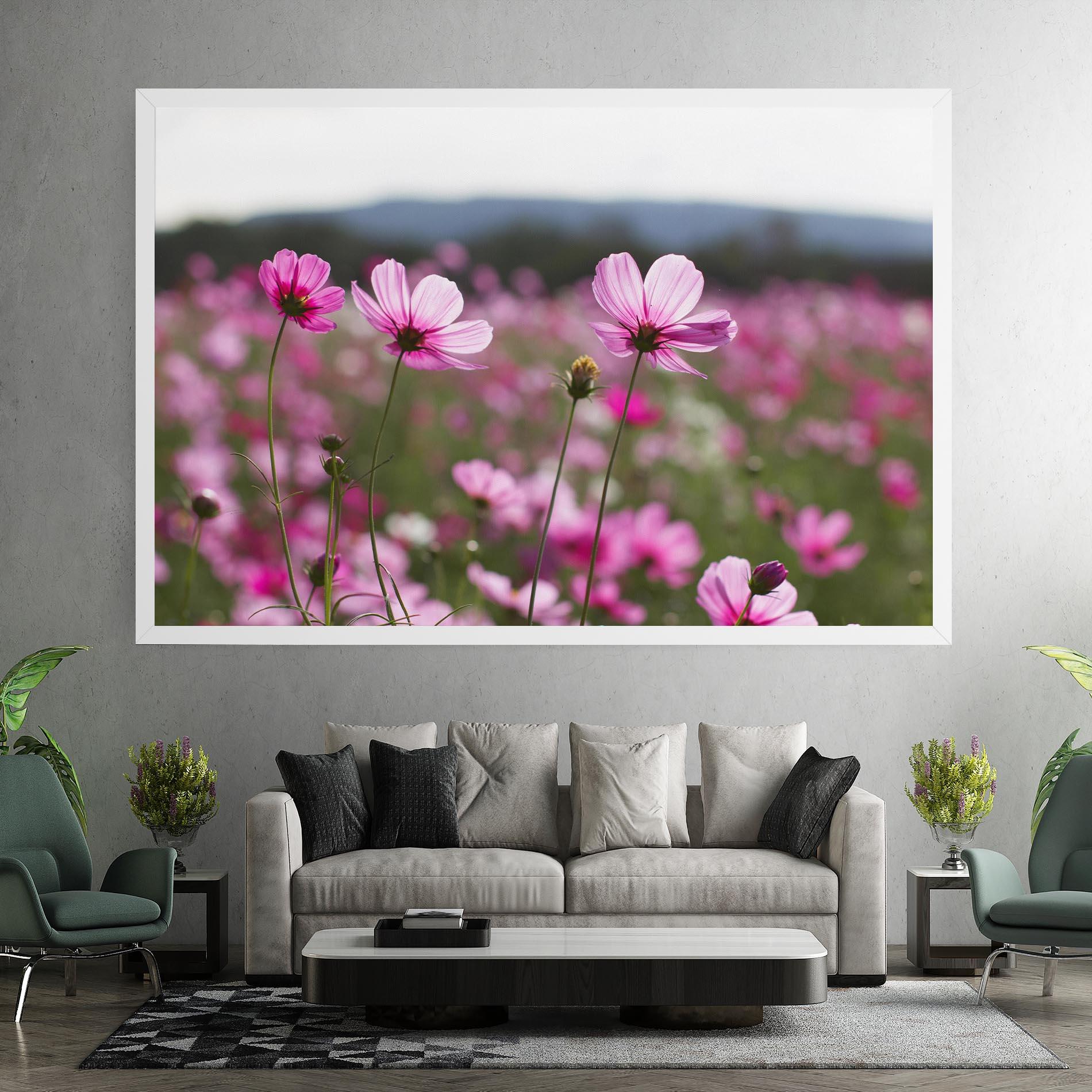 Vászonkép Cosmos Flower mockup 7