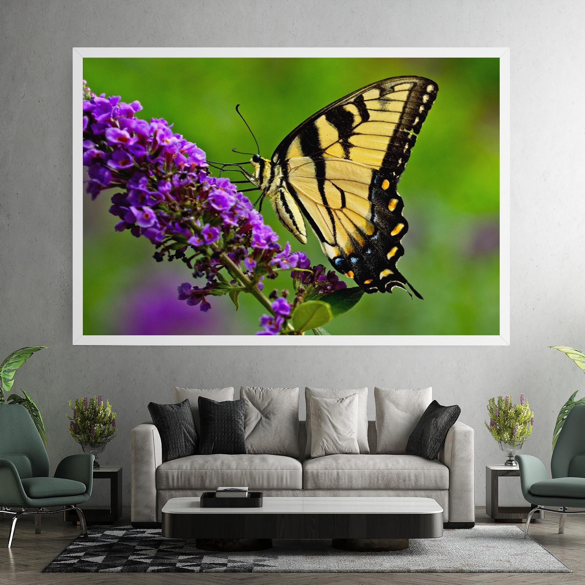 Vászonkép Cream Wild Butterfly mockup 7