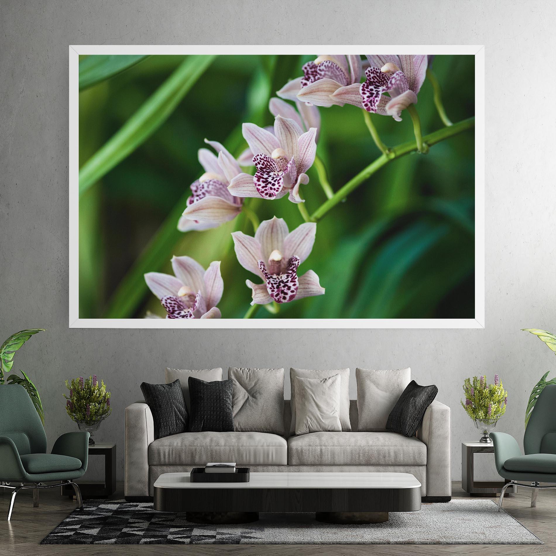 Vászonkép Cymbidium Orchid mockup 7