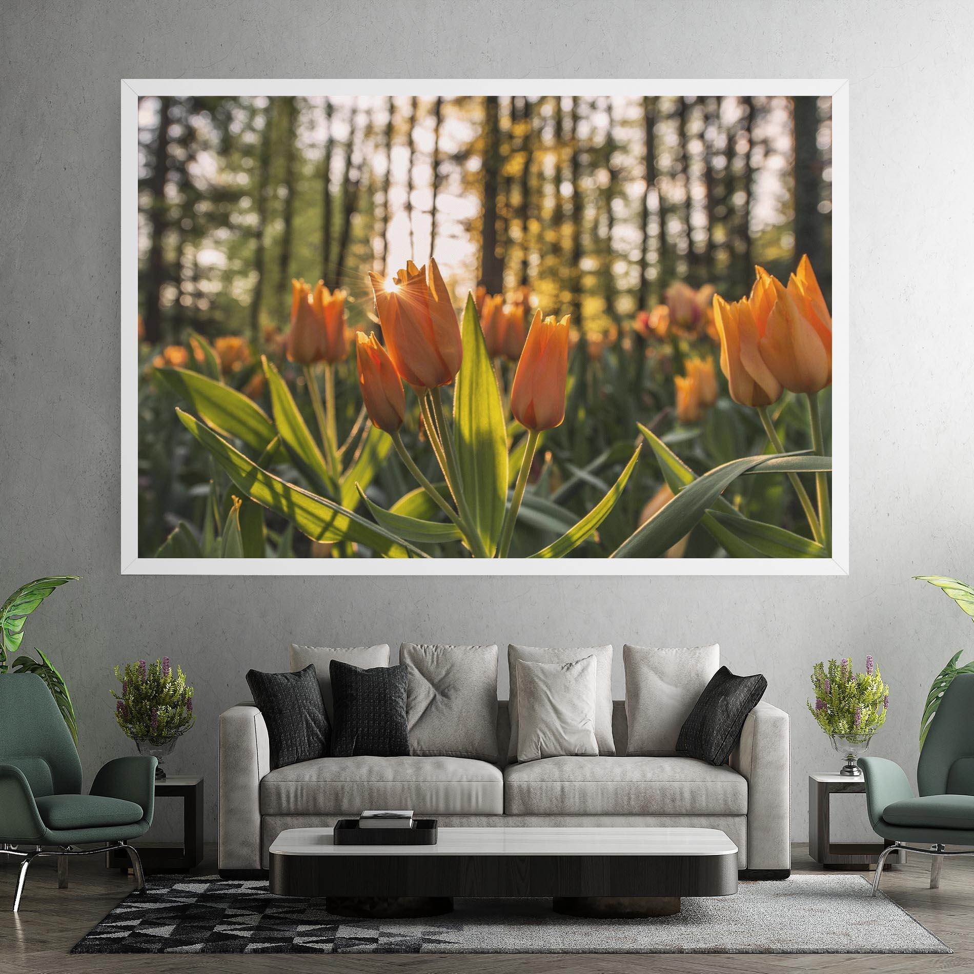 Vászonkép Forest Tulips mockup 7