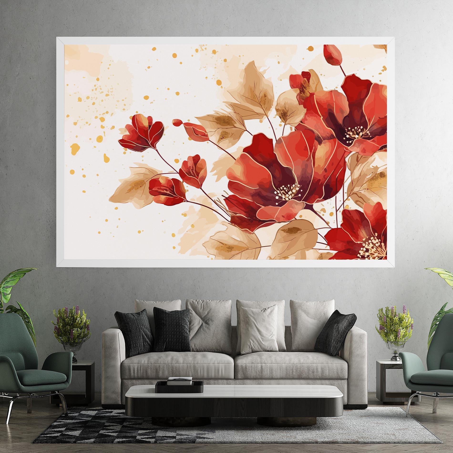 Vászonkép Red Wild Gold mockup 7