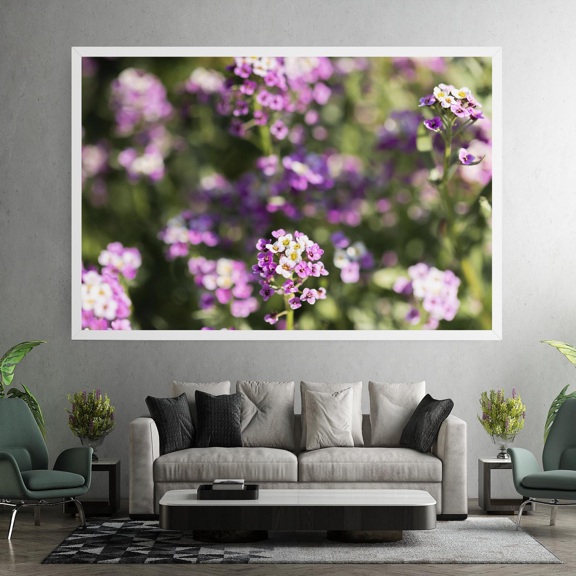 Vászonkép Wild Purple Field mockup 7