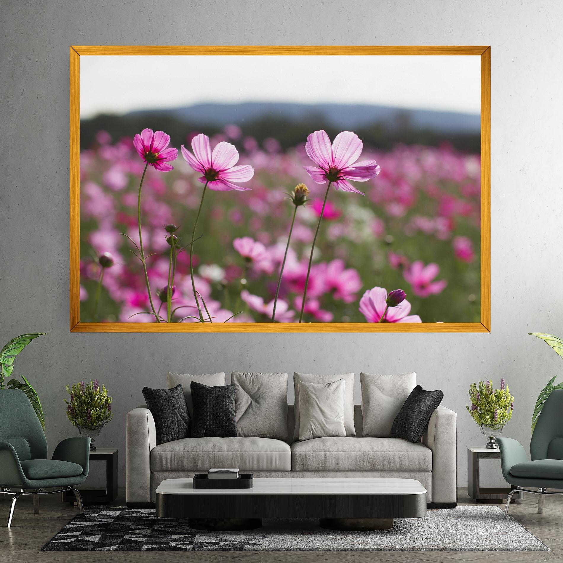 Vászonkép Cosmos Flower mockup 7