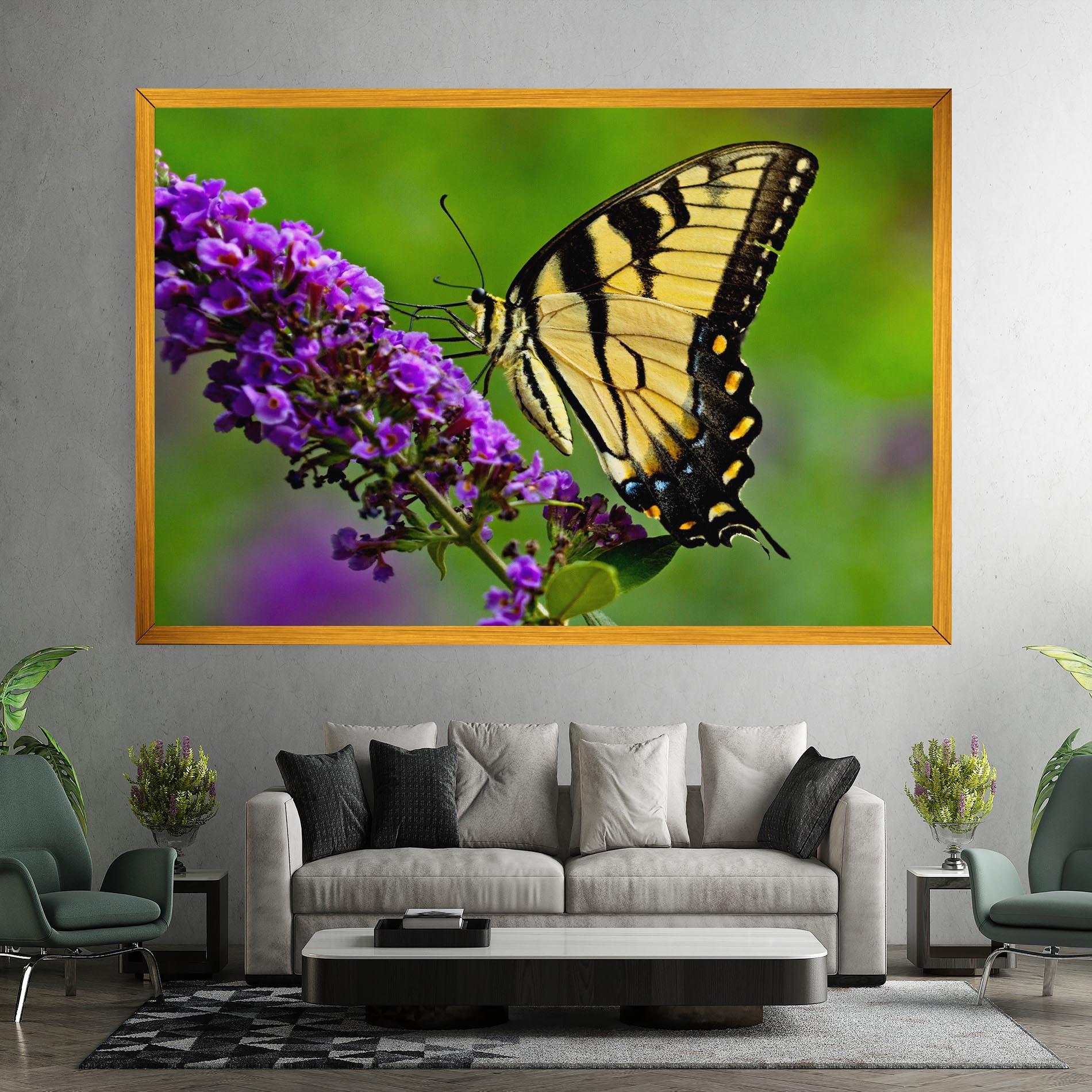 Vászonkép Cream Wild Butterfly mockup 7