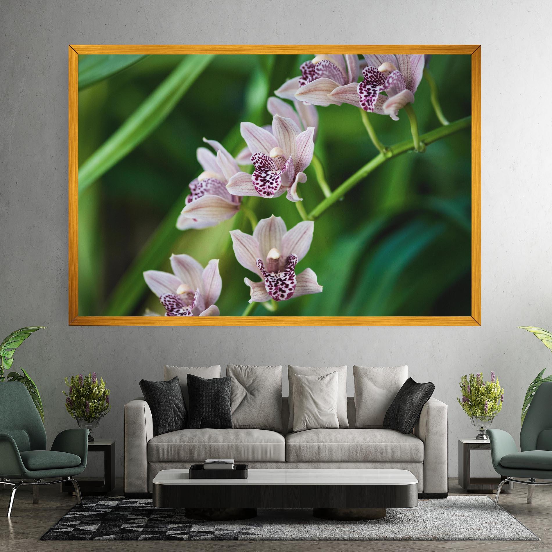 Vászonkép Cymbidium Orchid mockup 7