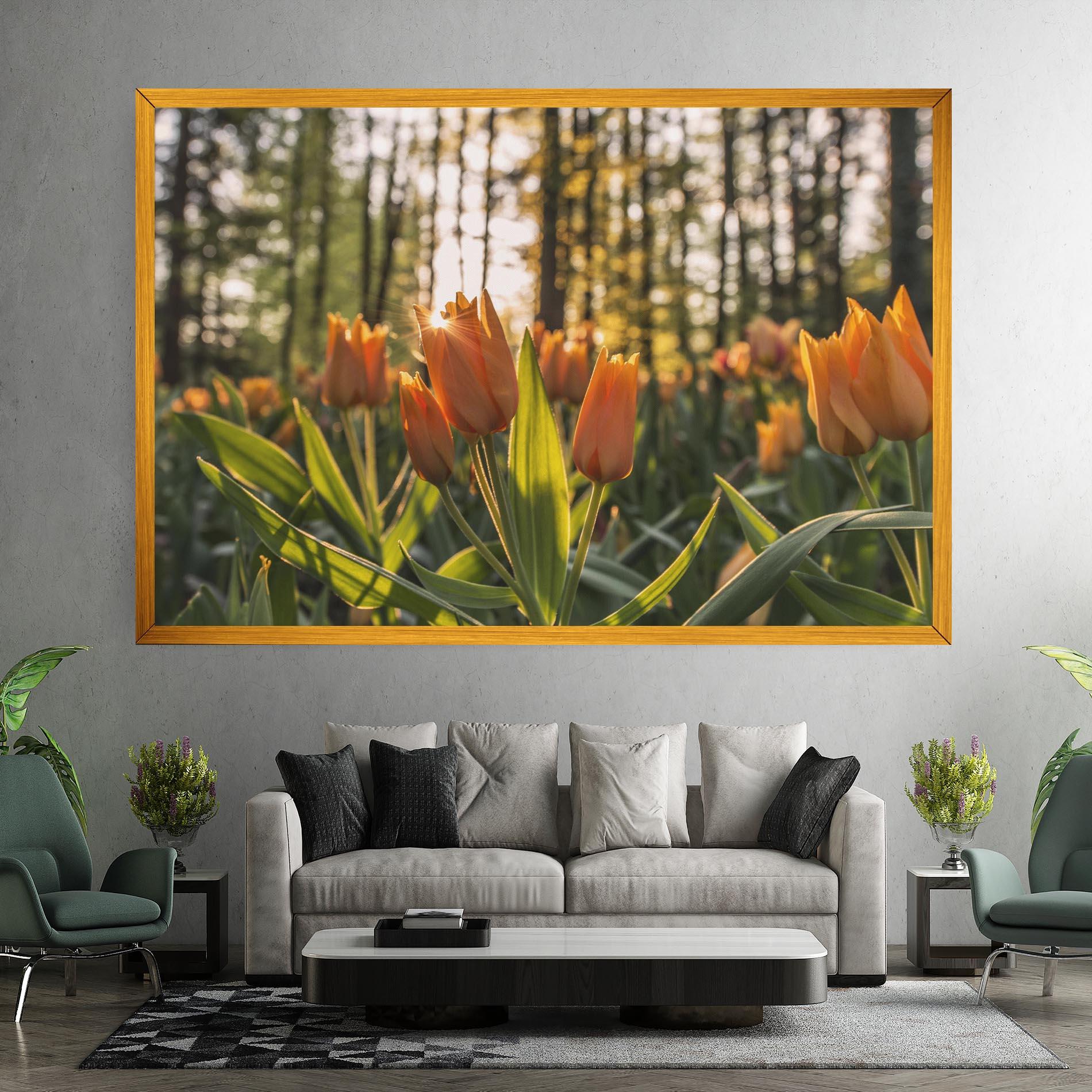 Vászonkép Forest Tulips mockup 7