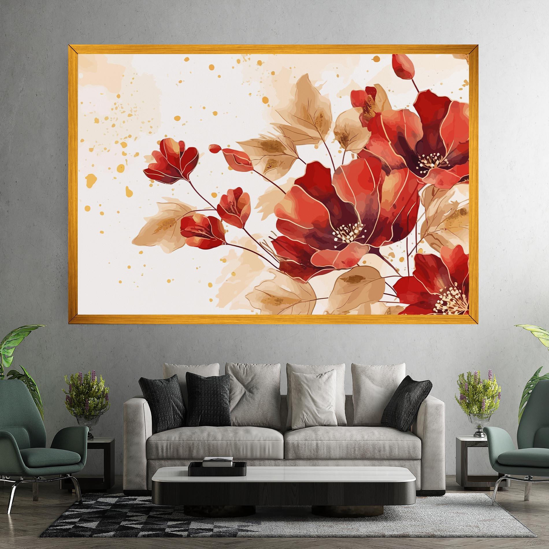 Vászonkép Red Wild Gold mockup 7