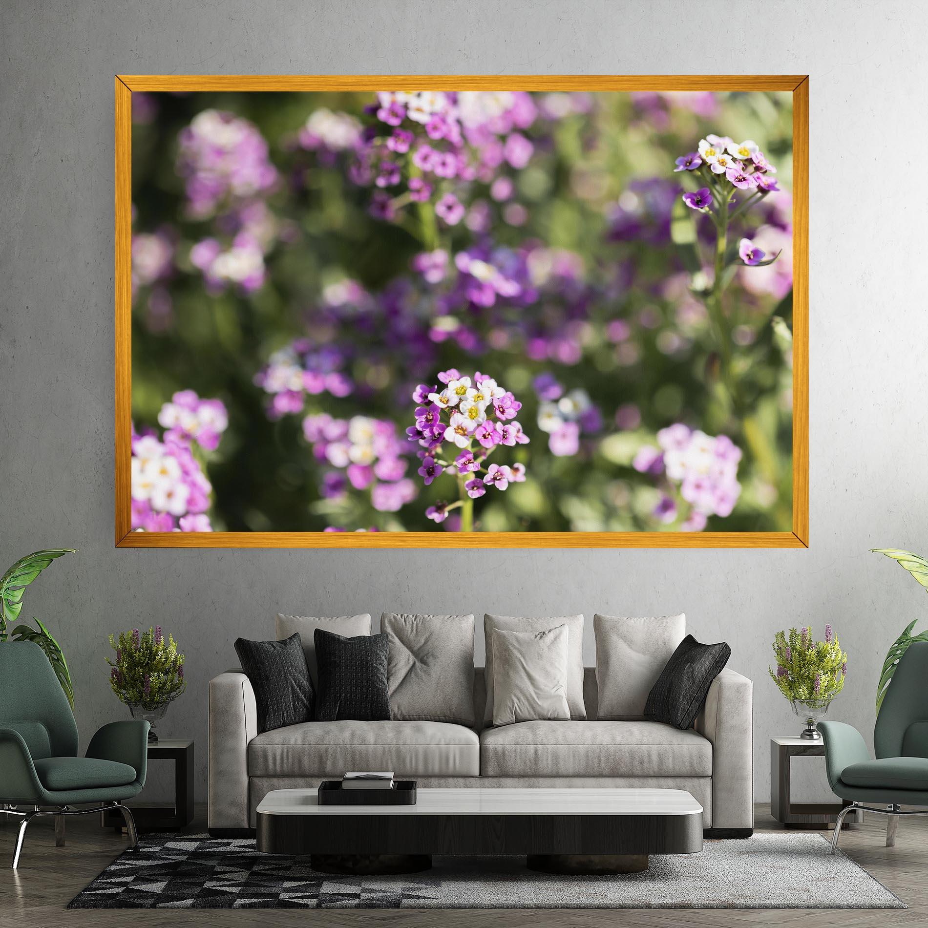 Vászonkép Wild Purple Field mockup 7