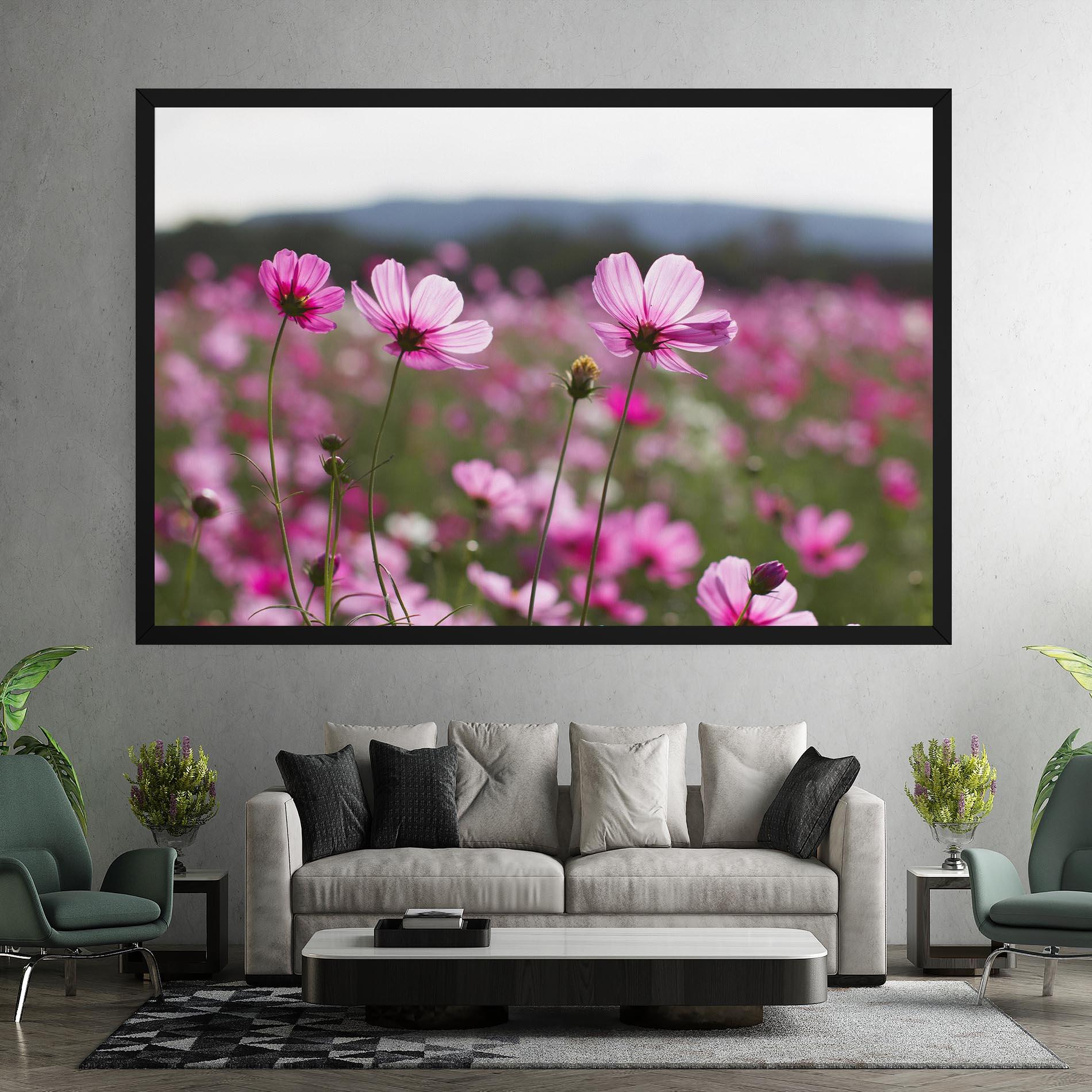 Vászonkép Cosmos Flower mockup 7
