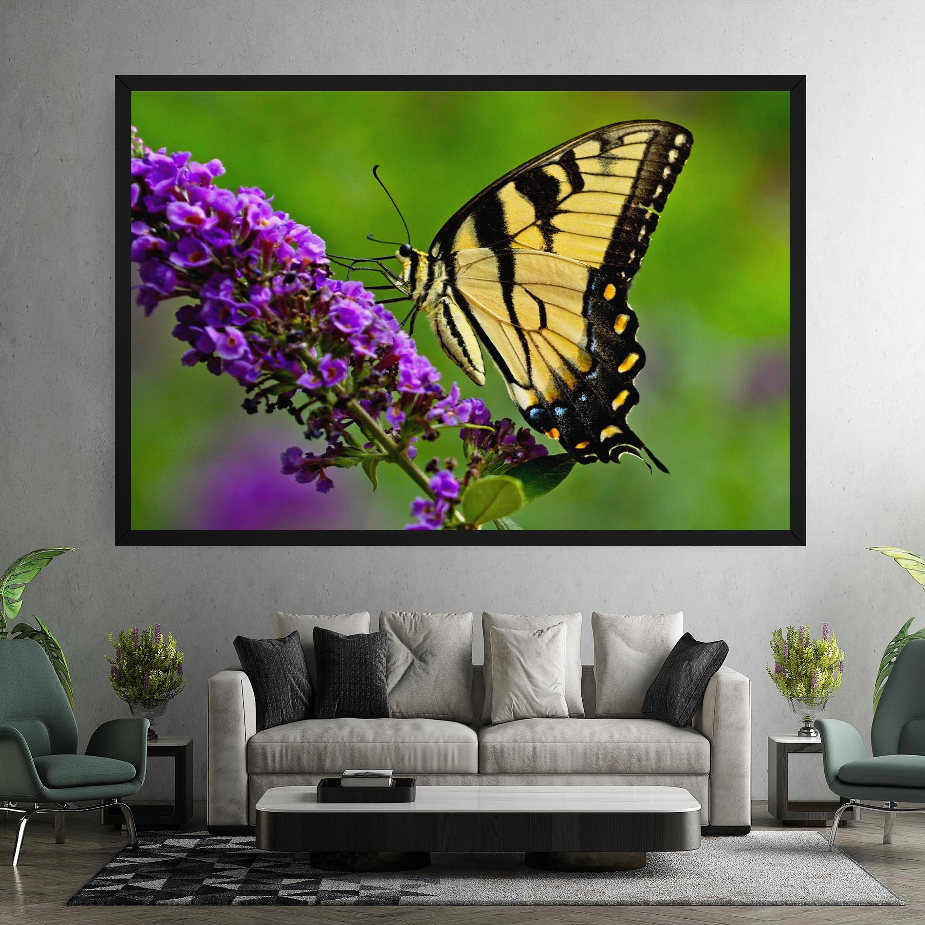 Vászonkép Cream Wild Butterfly mockup 7